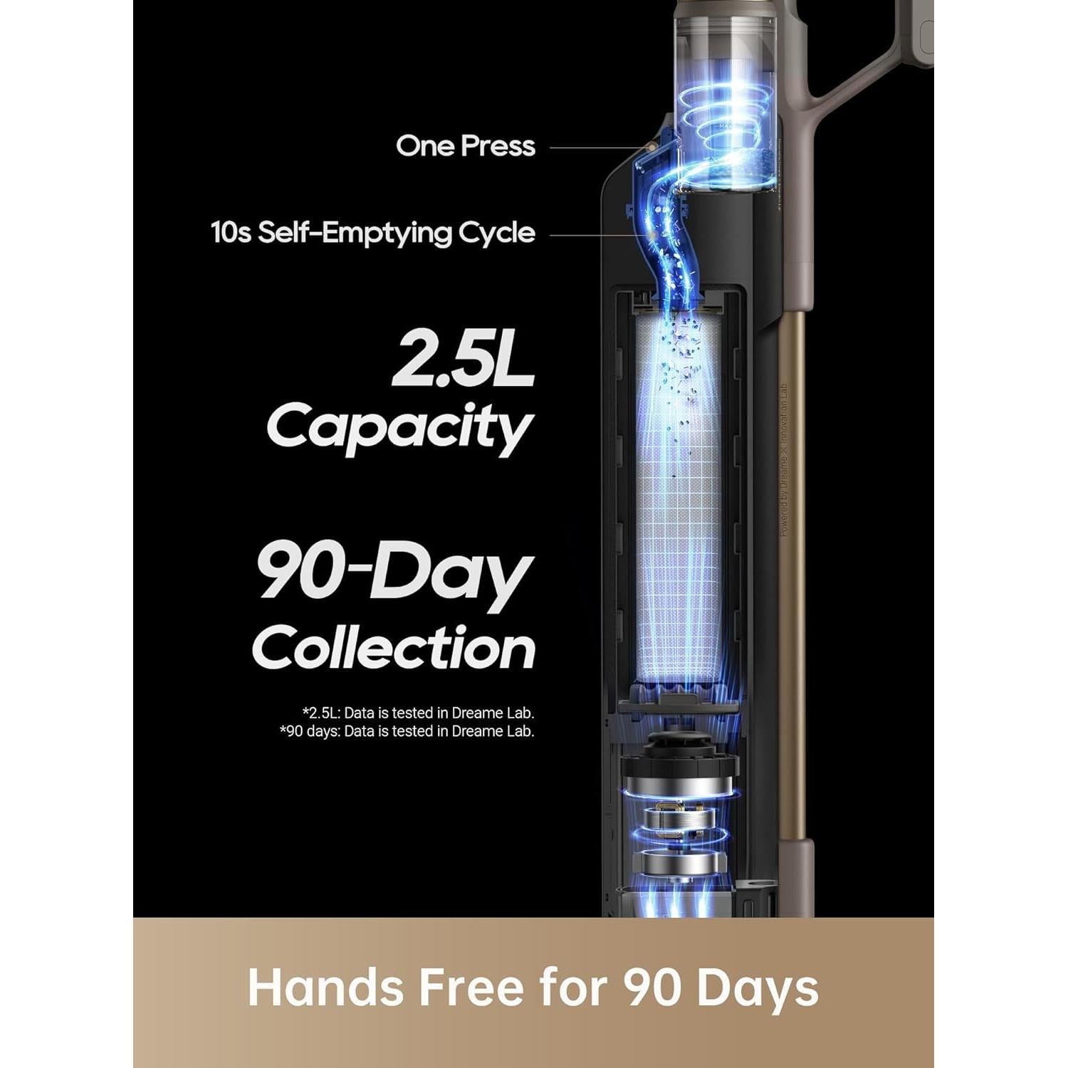 Aspiradora Inalámbrica DREAME Z10 Station 150AW 65min Autonomía