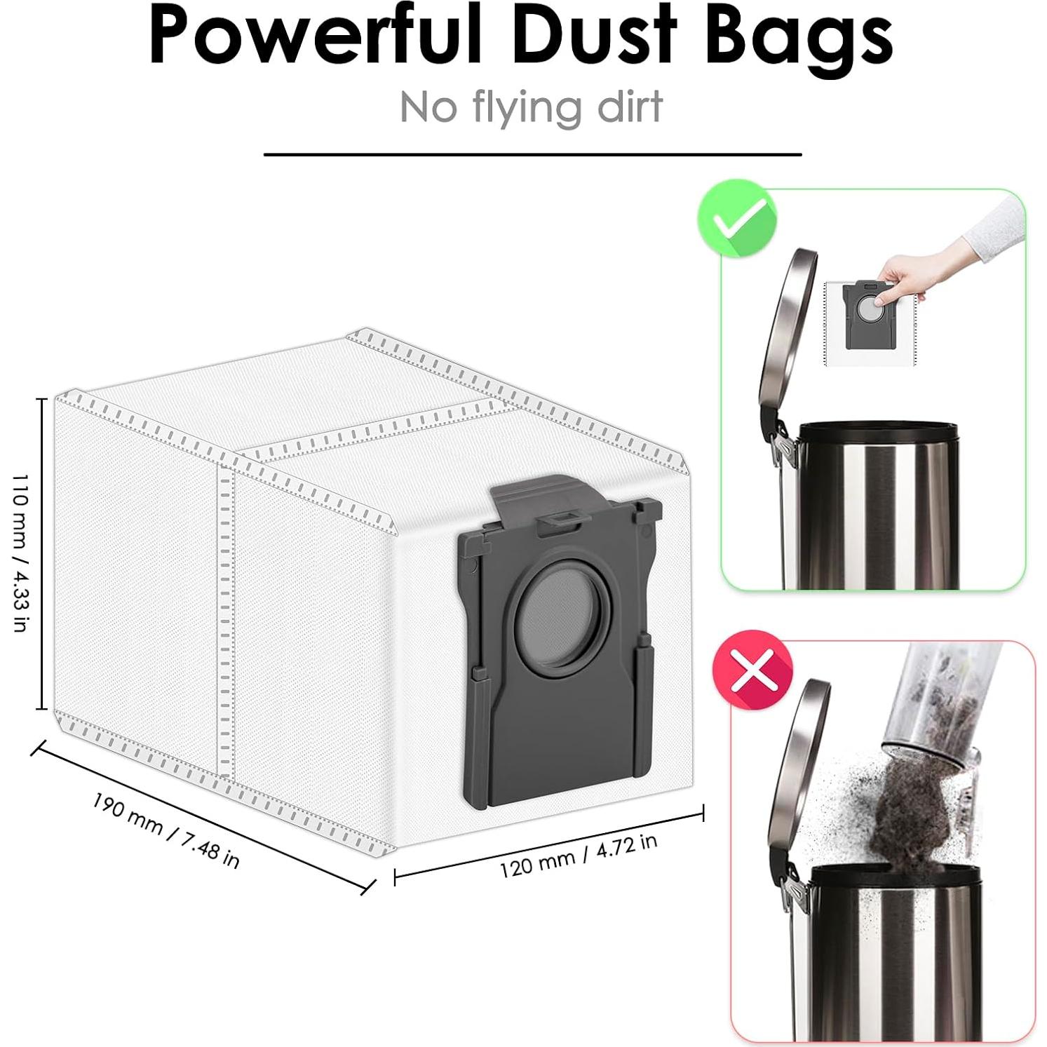 Paquete de 9 Bolsas de Repuesto MIBUMIKI para Aspiradora Dreame