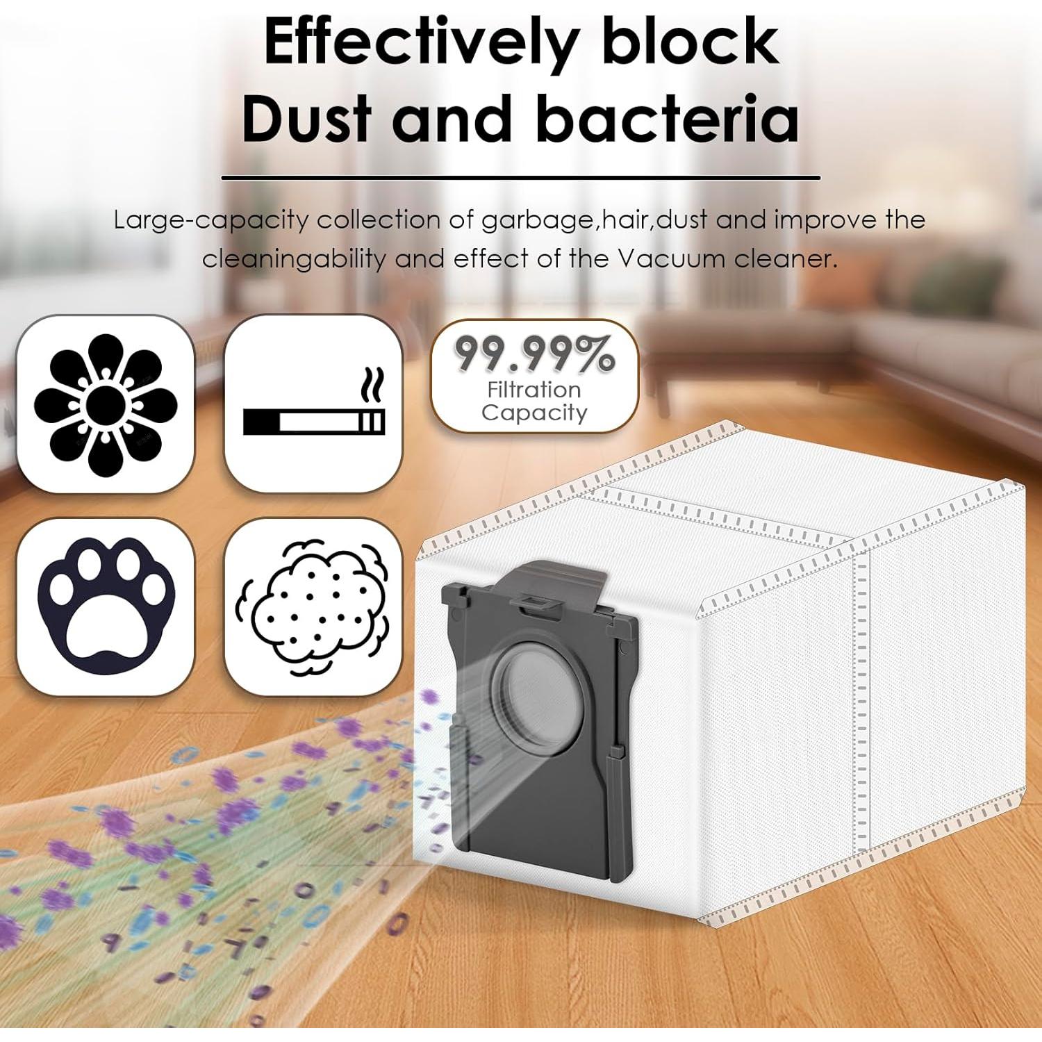 Paquete de 9 Bolsas de Repuesto MIBUMIKI para Aspiradora Dreame