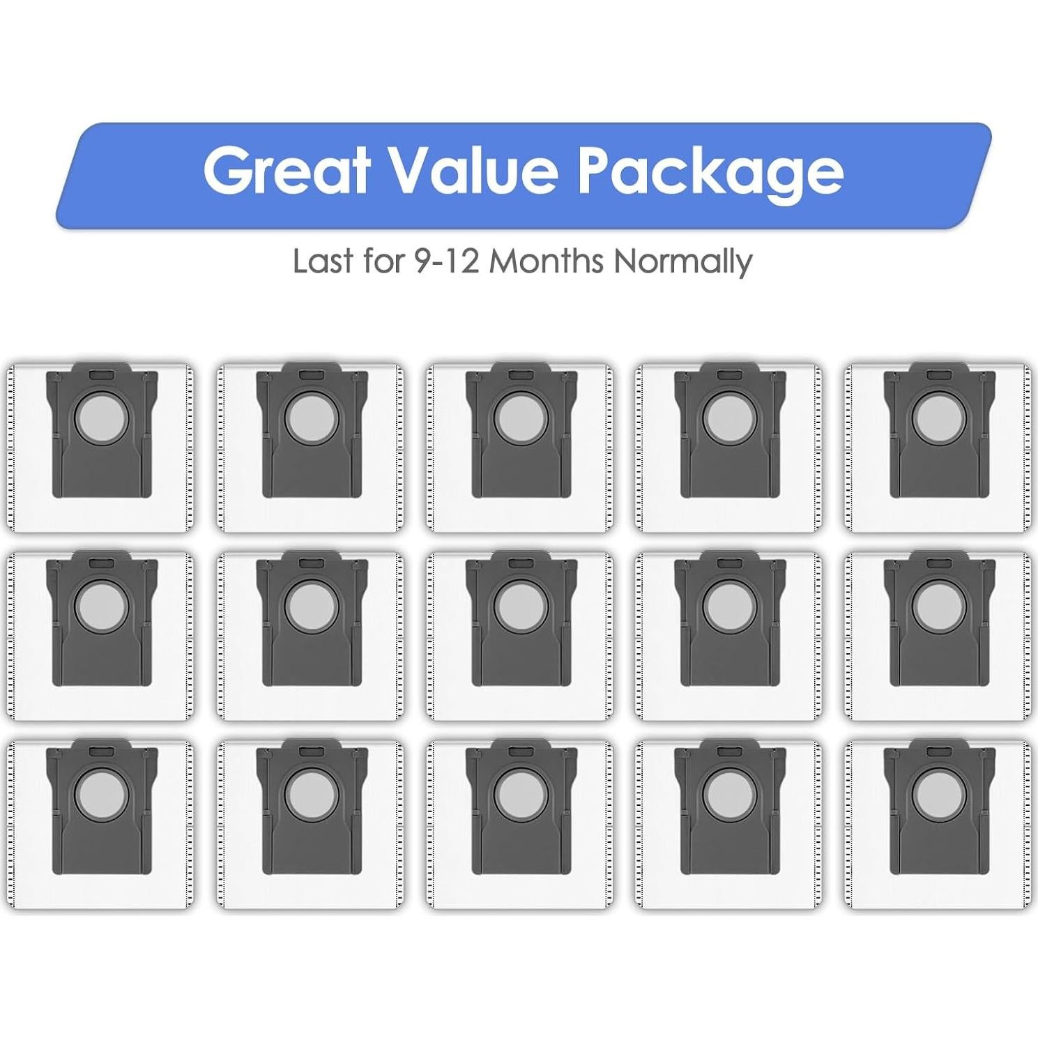 15 Bolsas de Repuesto para Polvo FILTERIST X40 Ultra