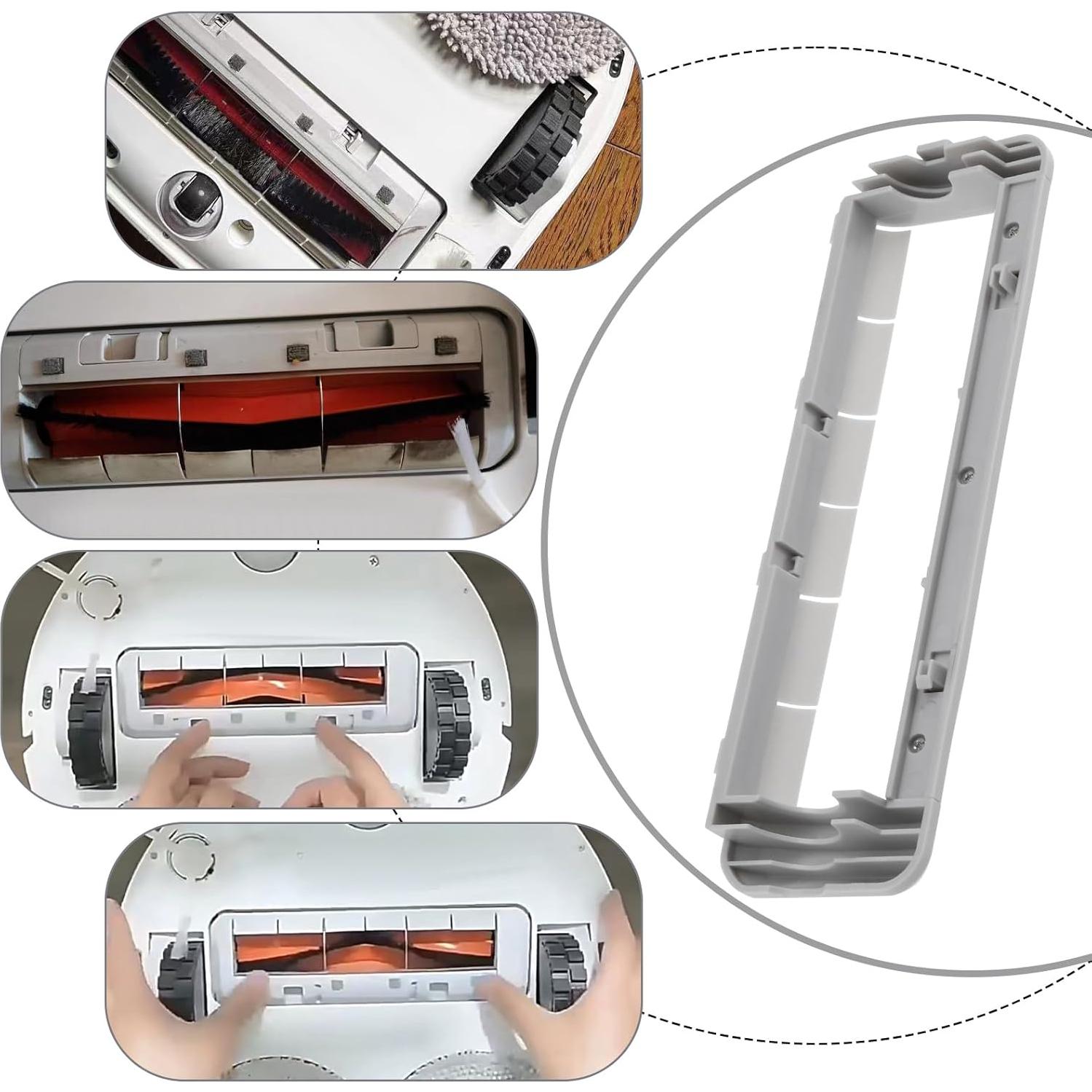 Cubierta Principal de Cepillo eMagTech 210x60mm para Robot Aspirador Dreame