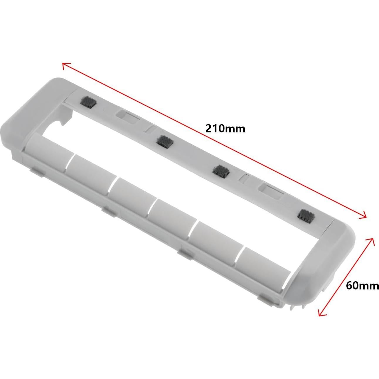 Cubierta Principal de Cepillo eMagTech 210x60mm para Robot Aspirador Dreame