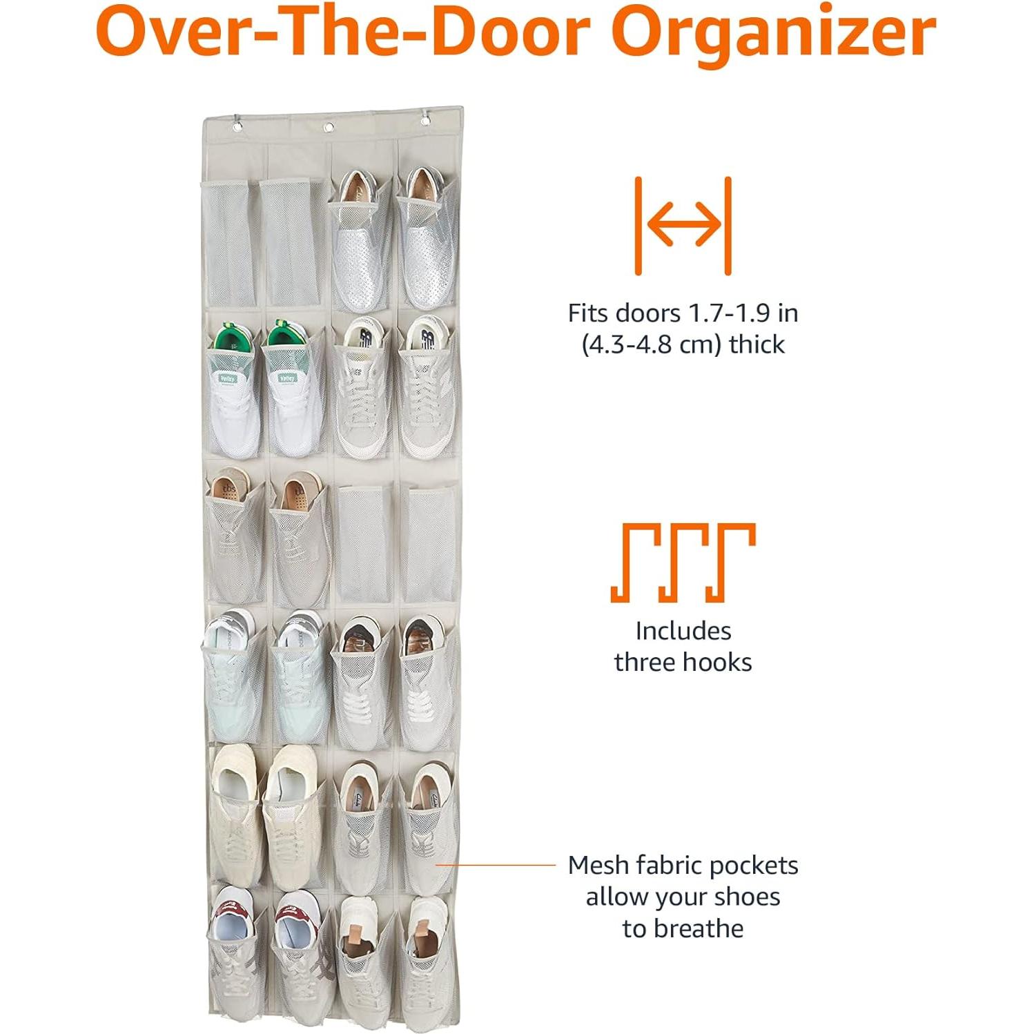 Organizador de Zapatos Colgante Amazon Basics 24 Bolsillos