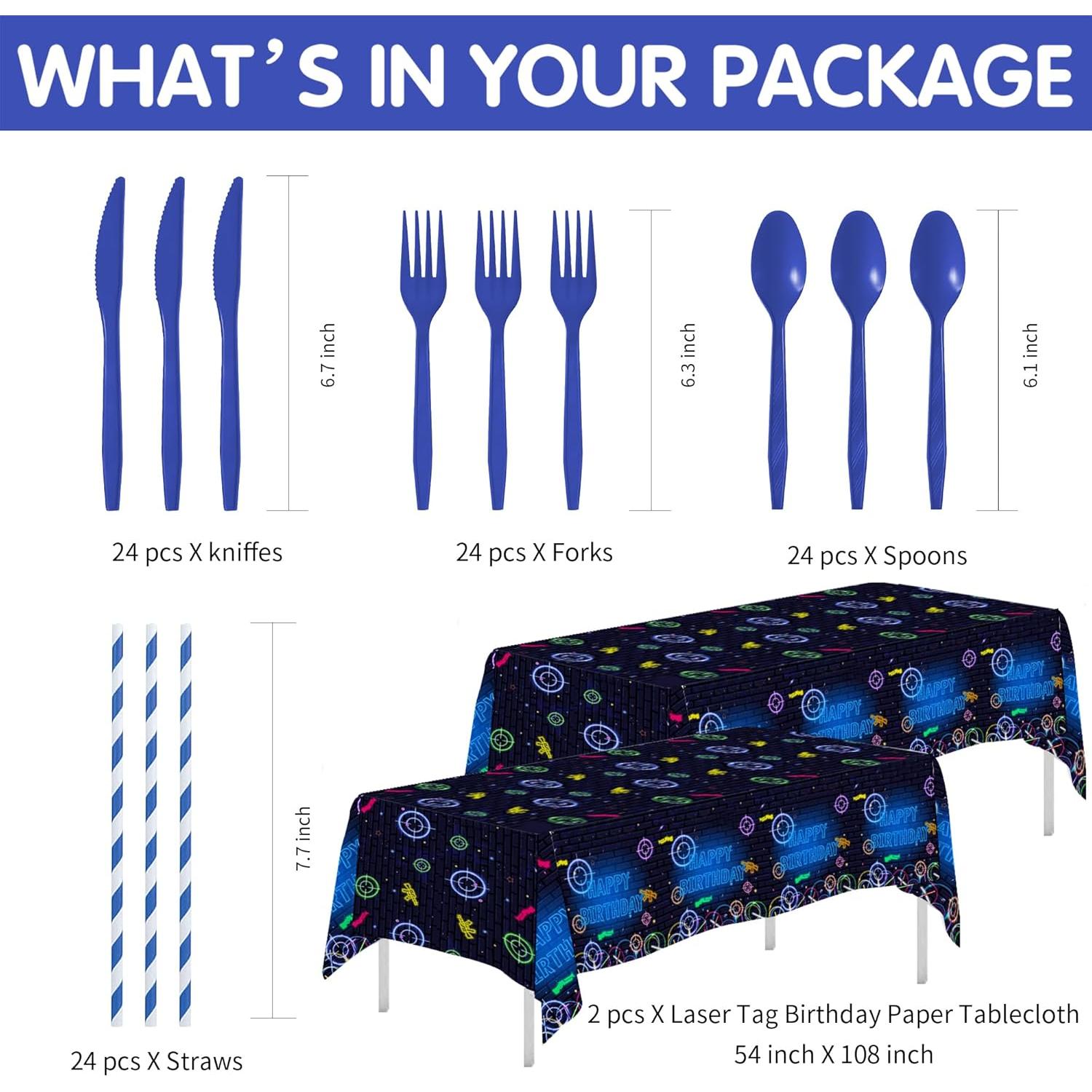 Decoraciones de Fiesta Laser Tag Xenorik para 24 Invitados