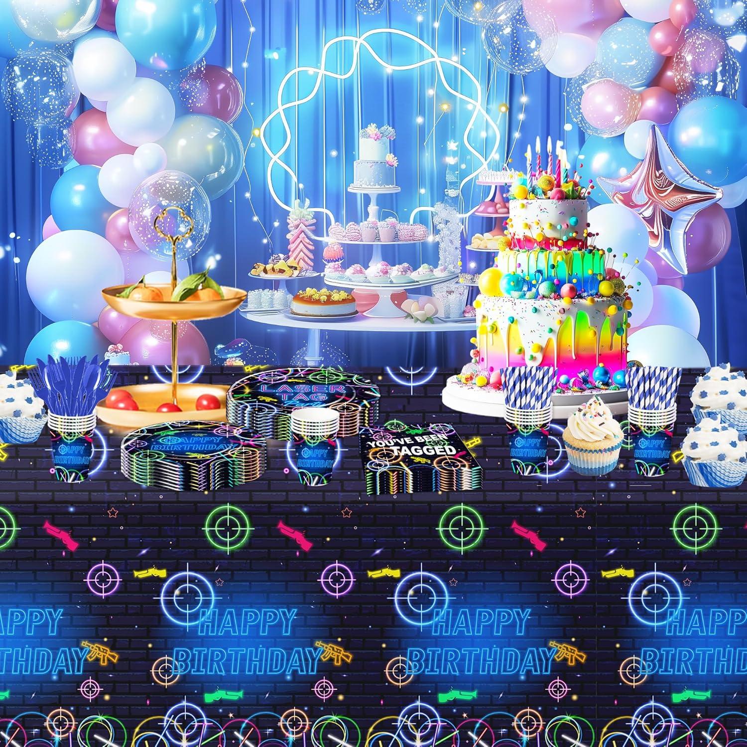 Decoraciones de Fiesta Laser Tag Xenorik para 24 Invitados