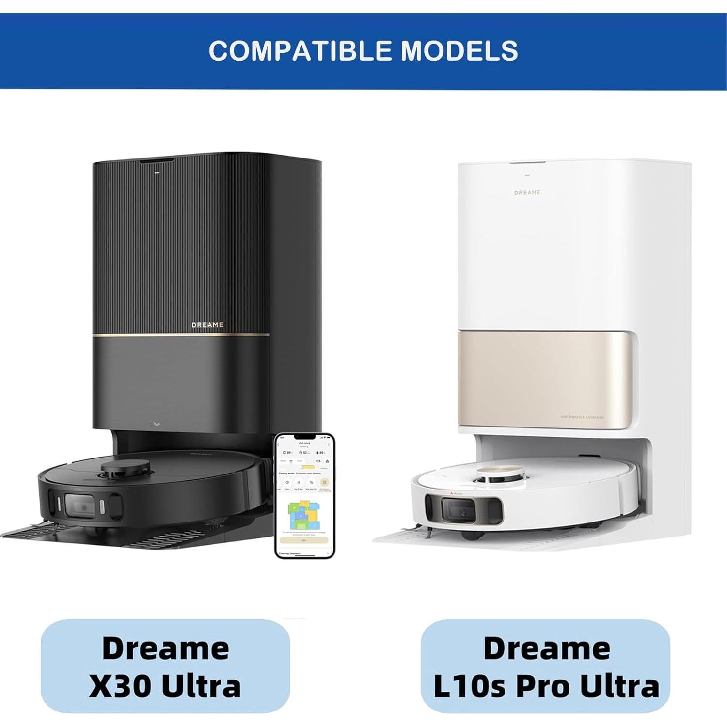 Kit de Repuestos LUZMQ para Aspiradora Dreame X30 Ultra - 18 Piezas