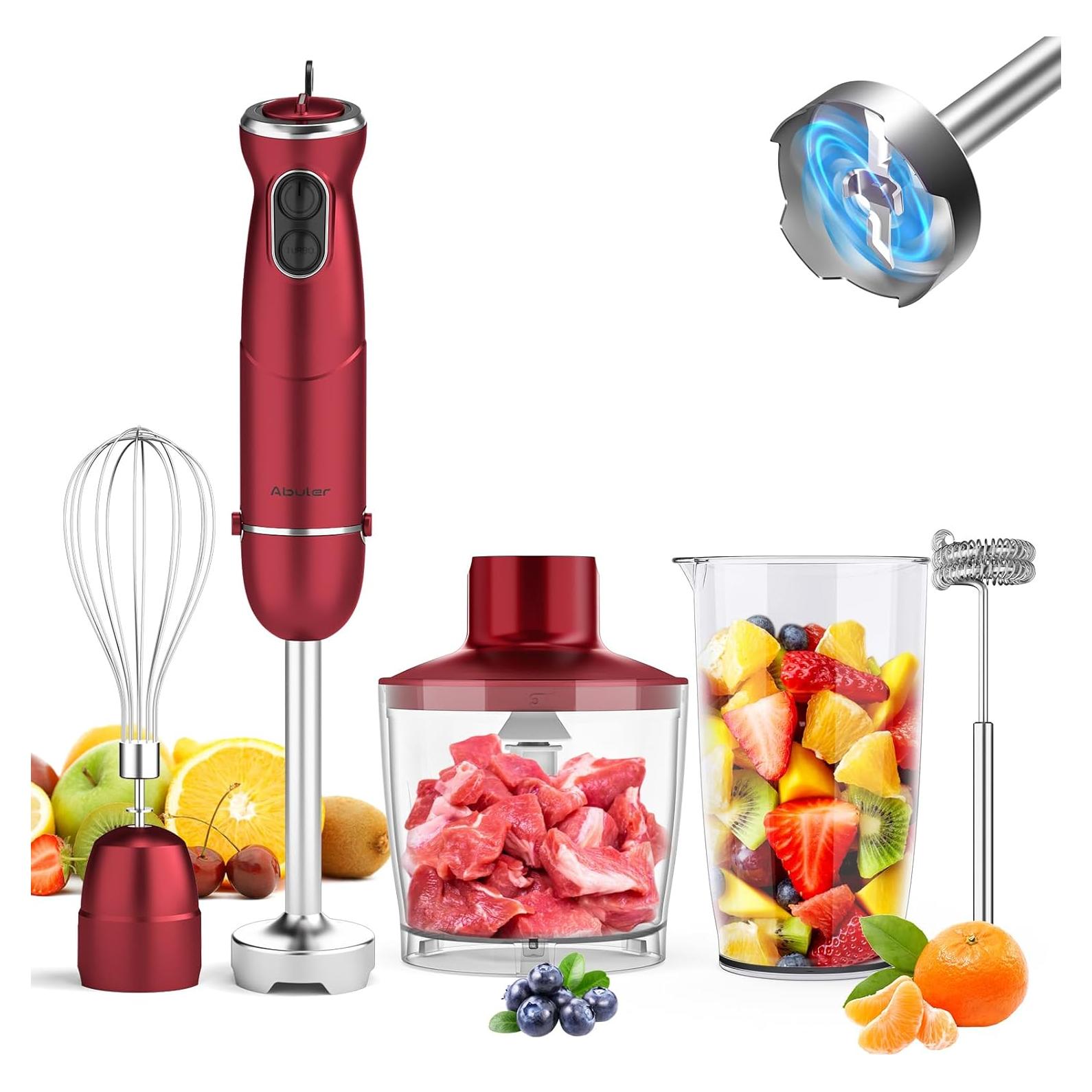 Batidora de Inmersión 5 en 1 Abuler 1000W 12 Velocidades