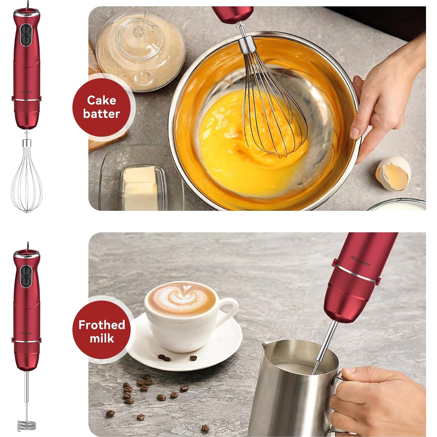 Batidora de Inmersión 5 en 1 Abuler 1000W 12 Velocidades