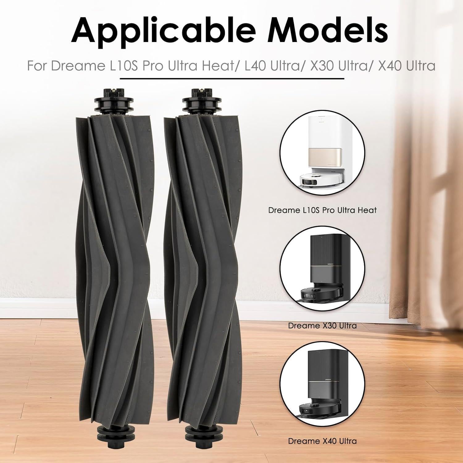 2 Cepillos Rodantes Dreame X40 Ultra Multi-Superficie