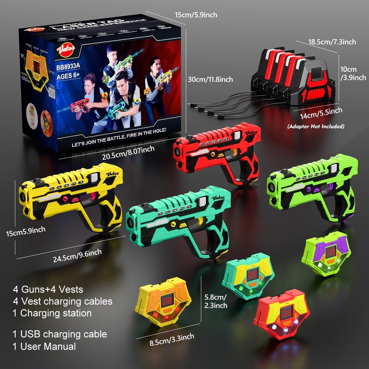 Conjunto de Laser Tag Recargable VATOS para 4 Jugadores