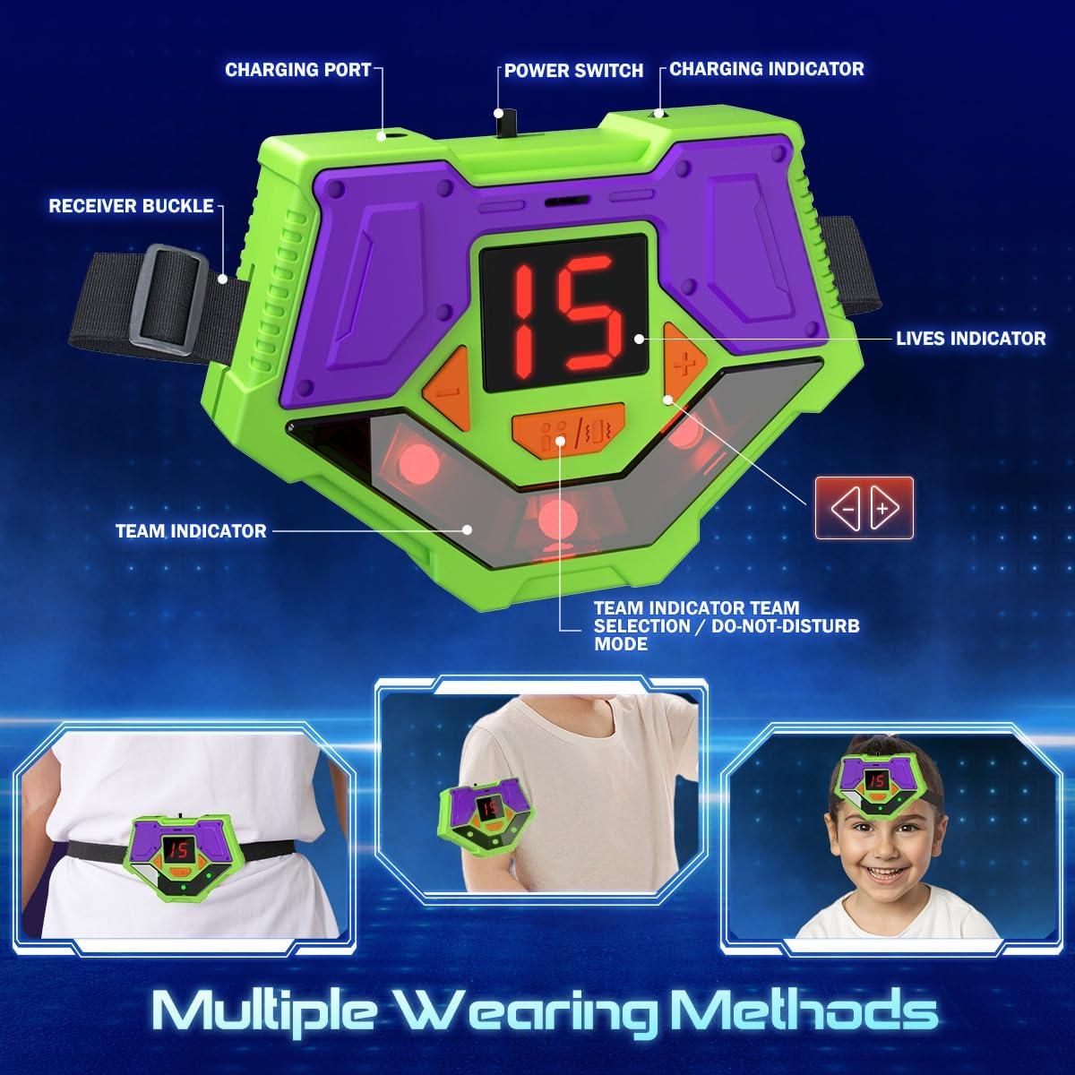 Conjunto de Laser Tag Recargable VATOS para 4 Jugadores