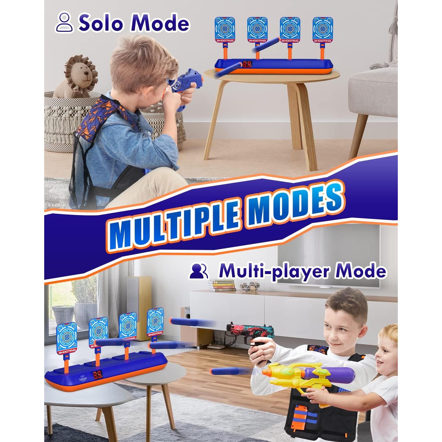 Lehoo Castle Objetivo Electrónico para Nerf con Chaleco