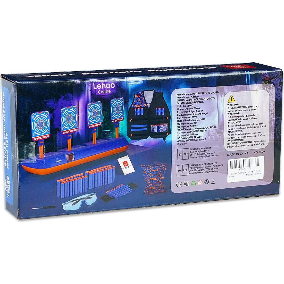 Lehoo Castle Objetivo Electrónico para Nerf con Chaleco