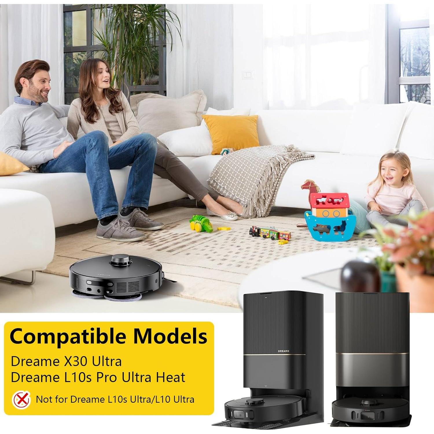 28 Piezas Accesorios para Aspiradora Dreame X30 Ultra