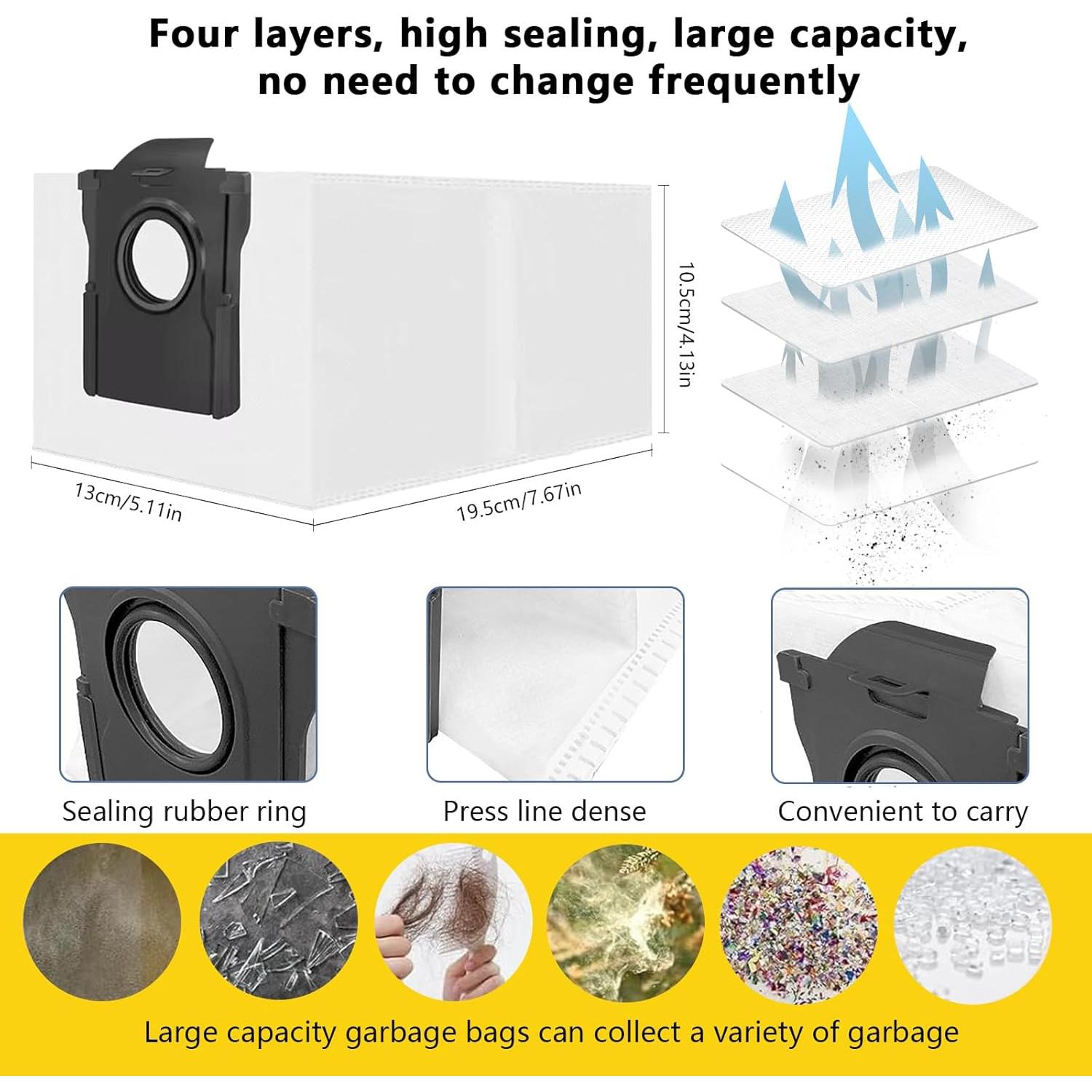 28 Piezas Accesorios para Aspiradora Dreame X30 Ultra