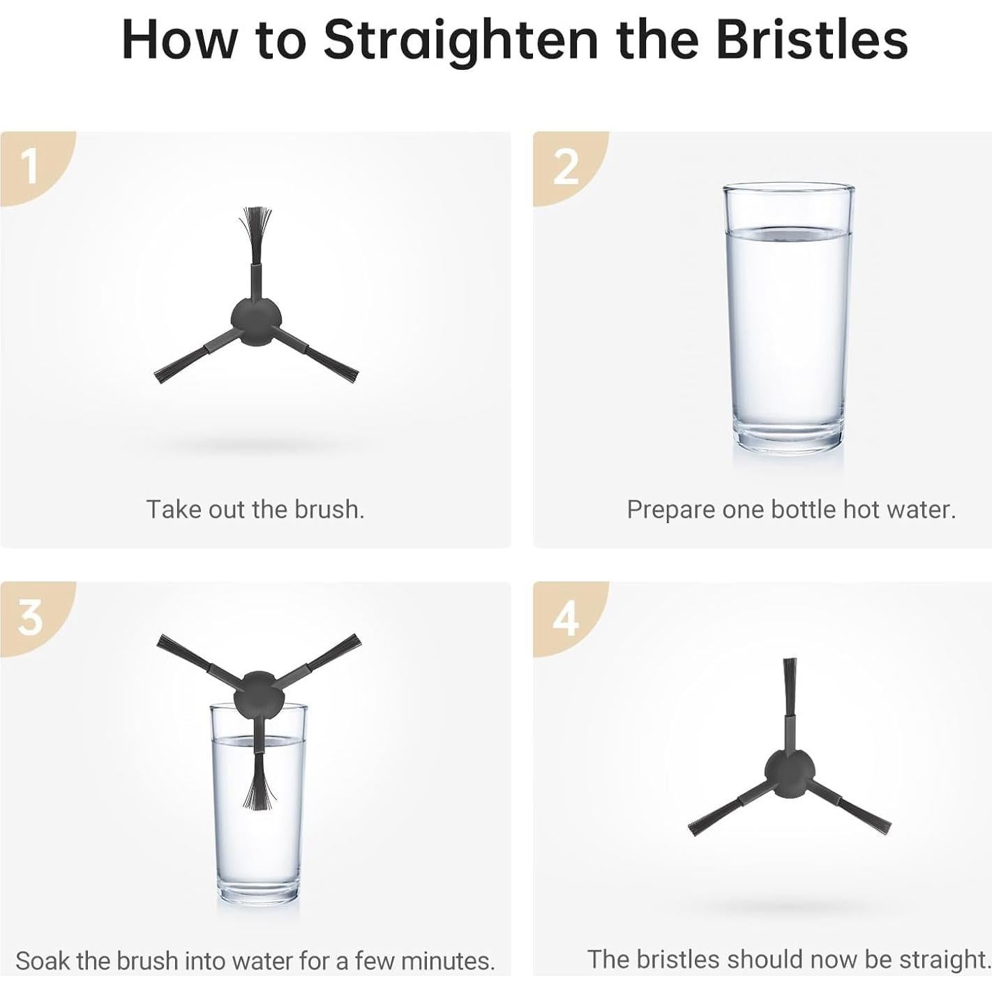Cepillos Laterales Dreame para Aspiradoras Robot - 2 Piezas