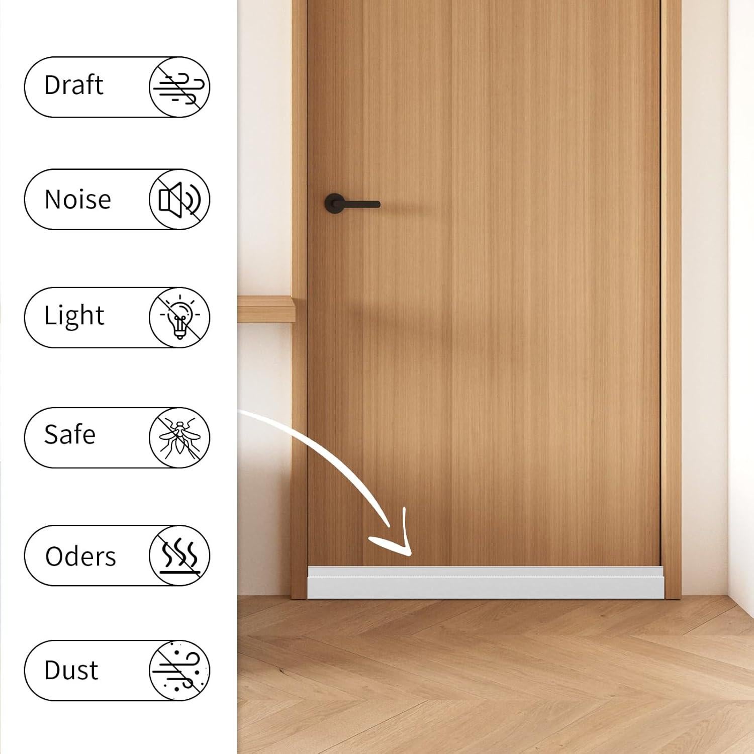 Tapón de Draft JUJIBL para Puerta 81 cm Aislante Acústico