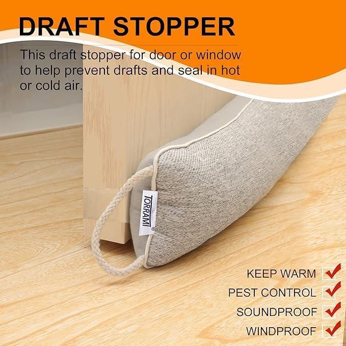 Tapón de Draft TORRAMI 76,2 cm Aislamiento Puertas Gris Claro