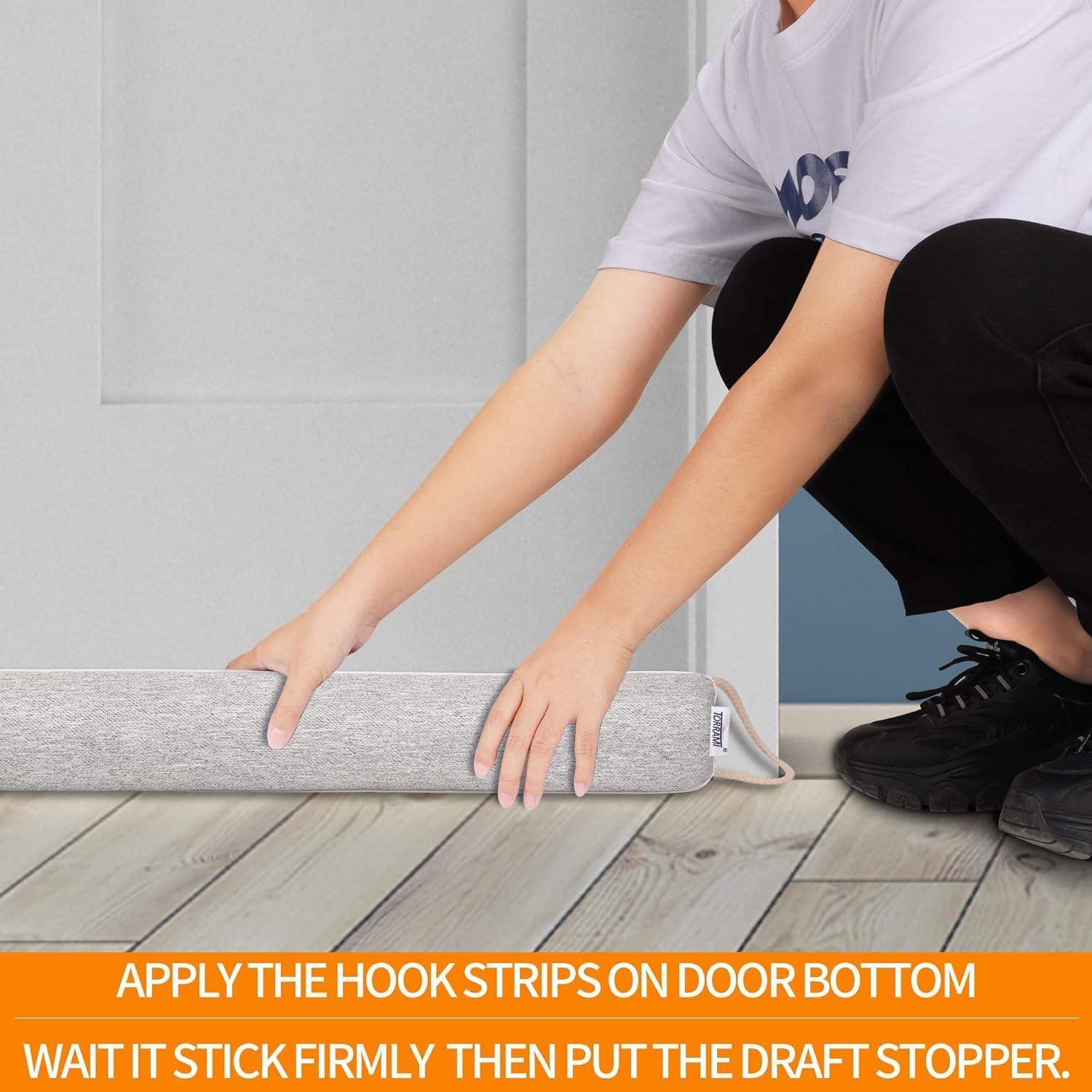 Tapón de Draft TORRAMI 76,2 cm Aislamiento Puertas Gris Claro