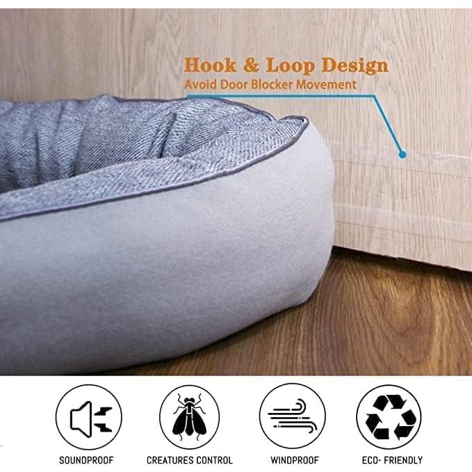 Tapón de Draft TORRAMI 76,2 cm Aislamiento Puertas Gris Claro