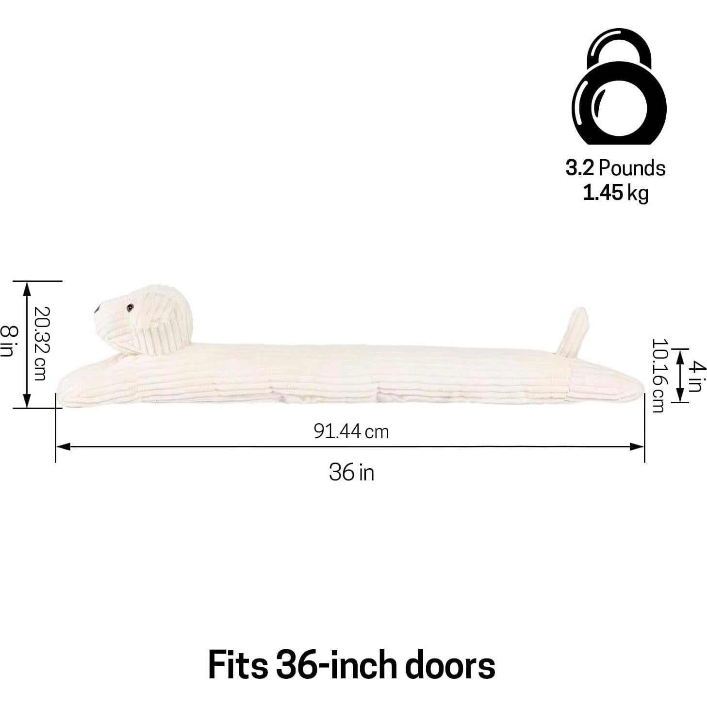 Tope de Puerta Decorativo SwissElite 91 cm Rayas de Perro