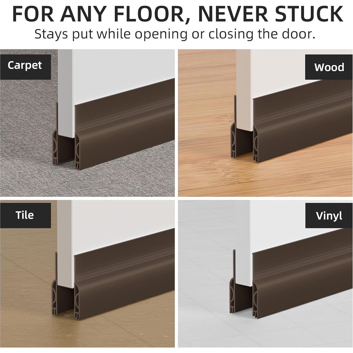 Tapón para Corrientes de Aire OXRQ 198 cm Silicona Marrón