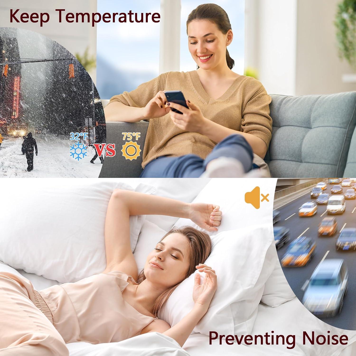 Sello de Parada de Corrientes de Aire Afyinchd 99 cm con Cepillo