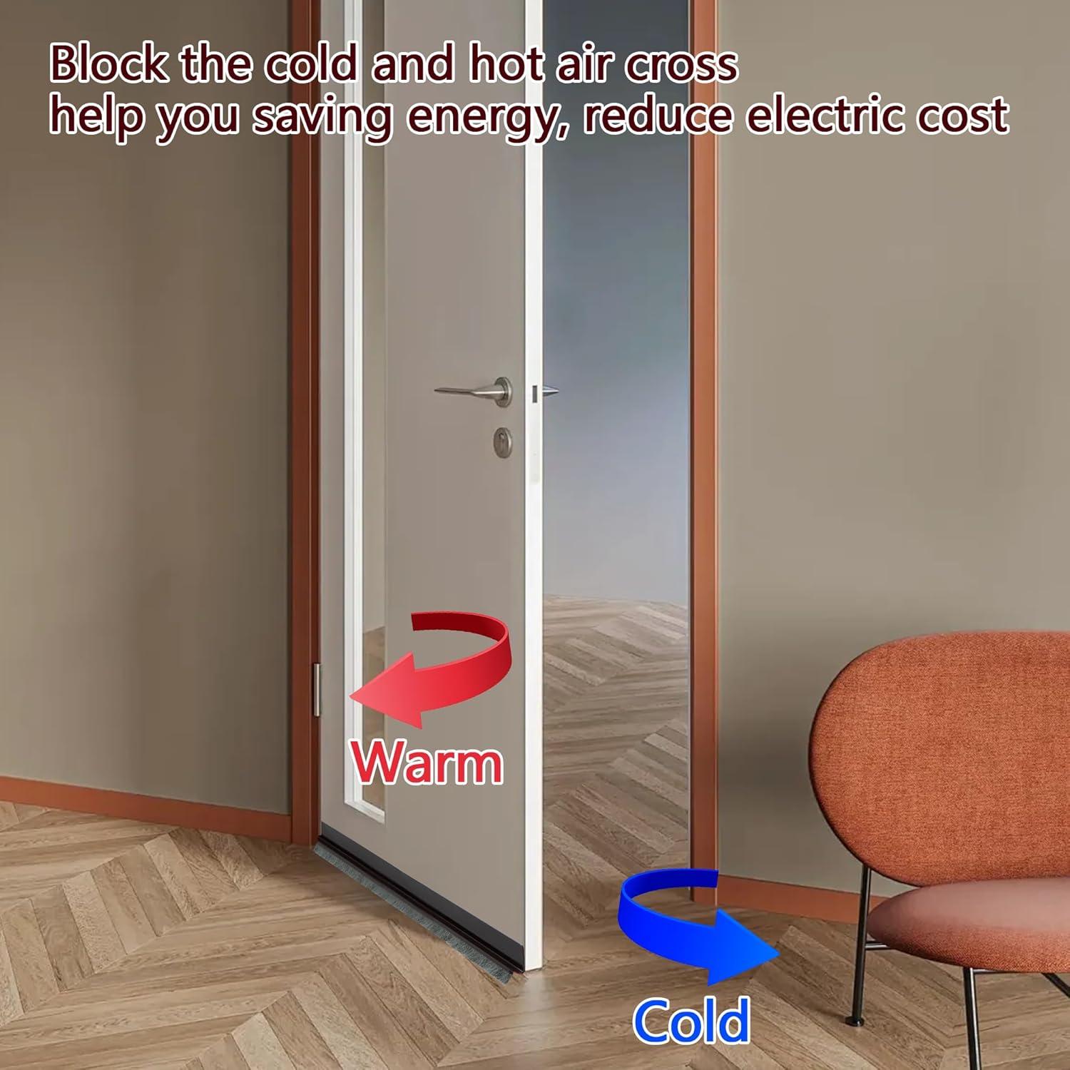 Sello de Parada de Corrientes de Aire Afyinchd 99 cm con Cepillo