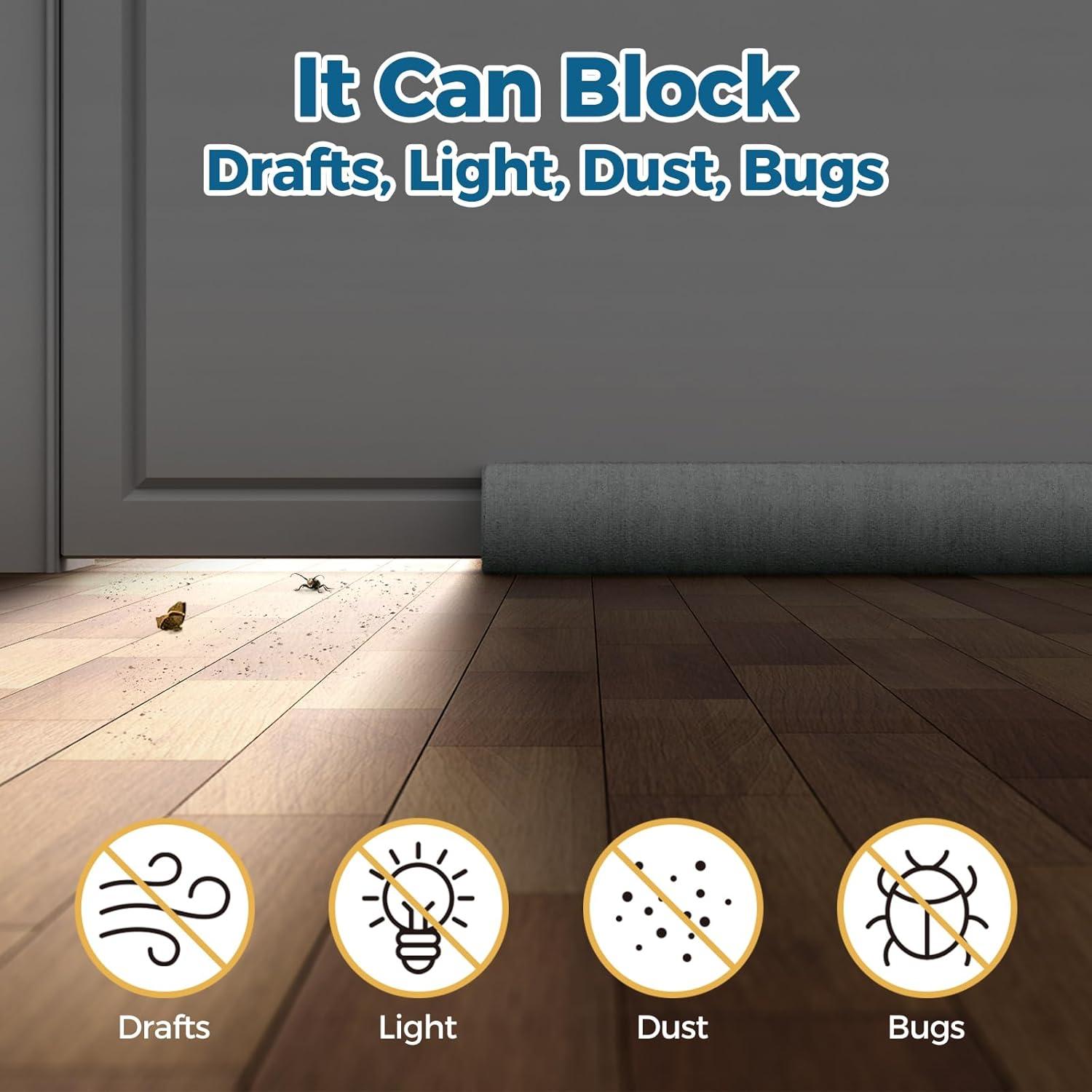 Tapón Aislante para Puerta Augblinds 91.44 cm Gris Ajustable