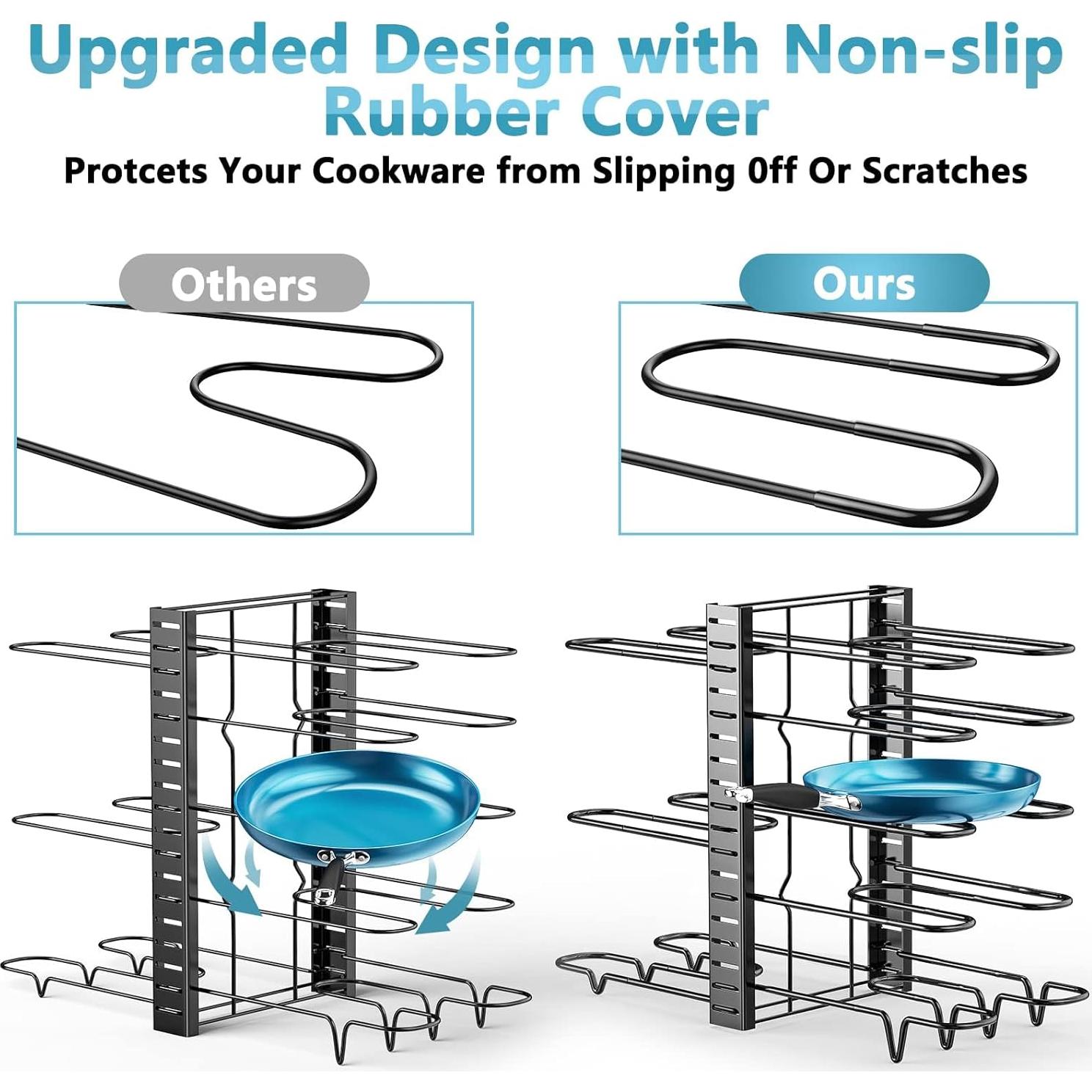 Estante Organizador ORDORA 8 Niveles para Ollas y Sartenes