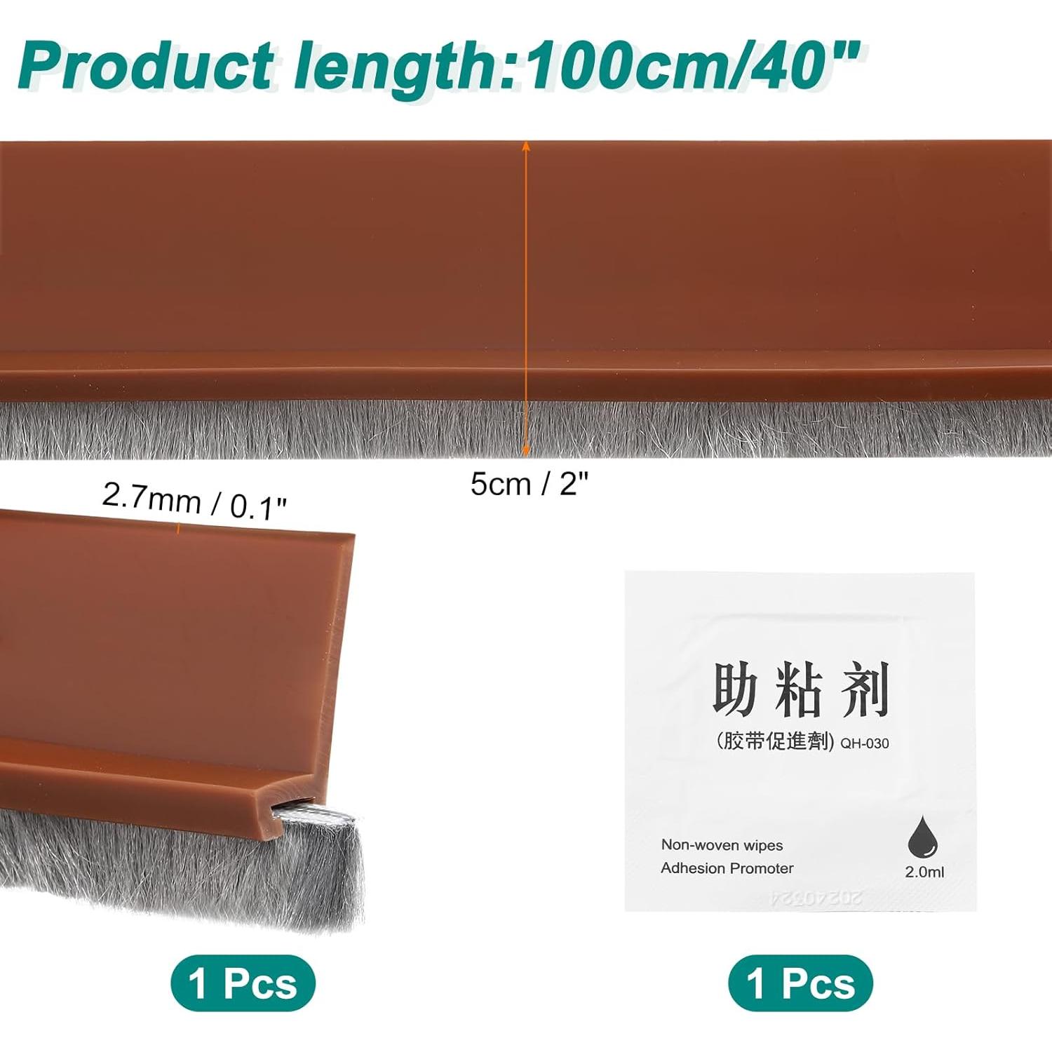 Barrera de Puerta uxcell 100 cm x 5 cm Aislante Marrón