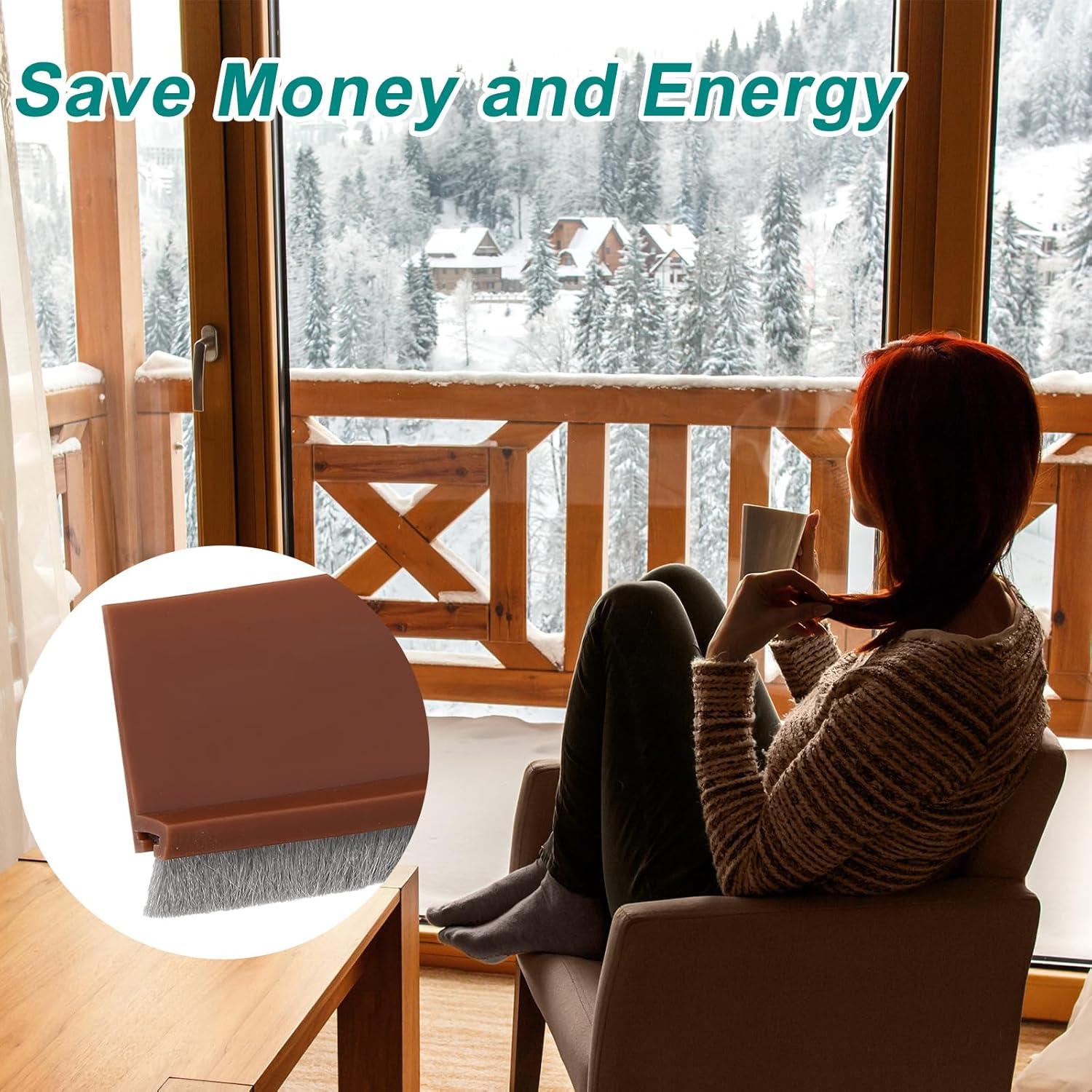 Barrera de Puerta uxcell 100 cm x 5 cm Aislante Marrón