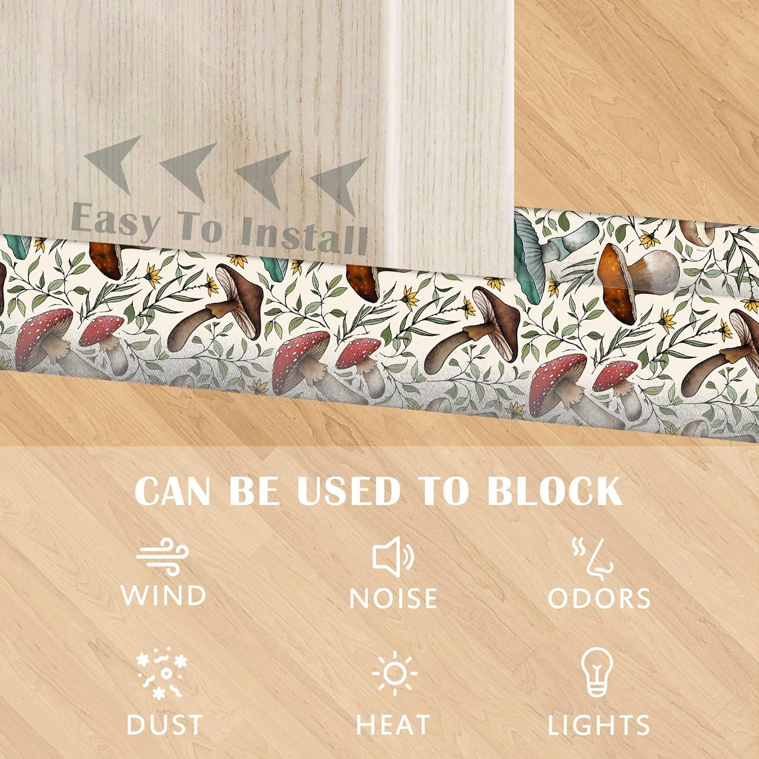 Tope de puerta ajustable Joismea 91 cm bloqueador de aire