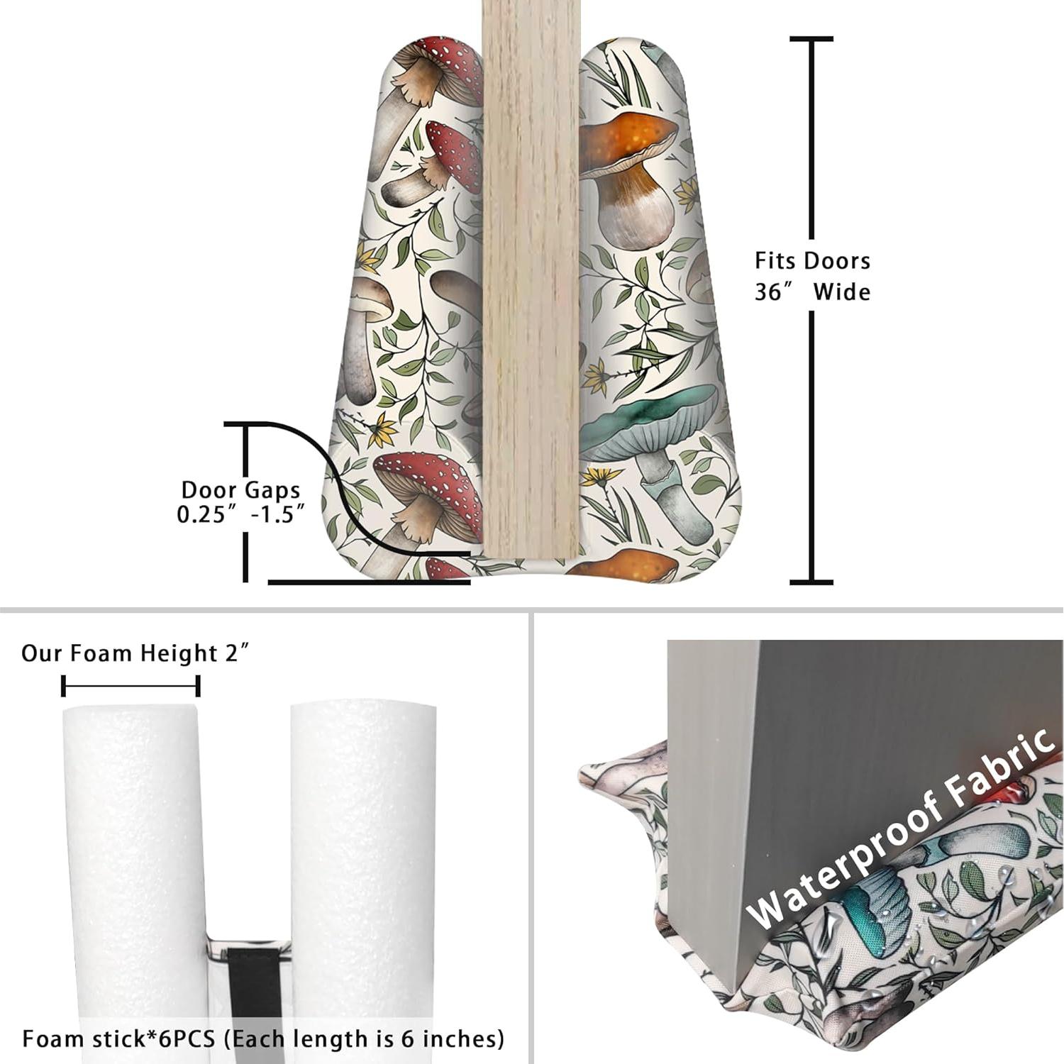 Tope de puerta ajustable Joismea 91 cm bloqueador de aire