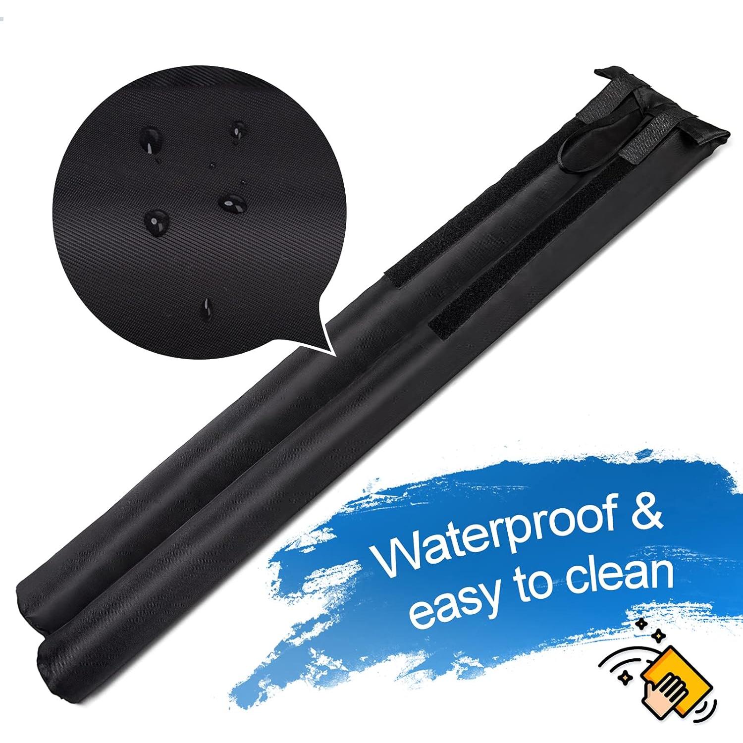 MAXTID Tapón de Corrientes de Aire 91 cm Negro Ajustable