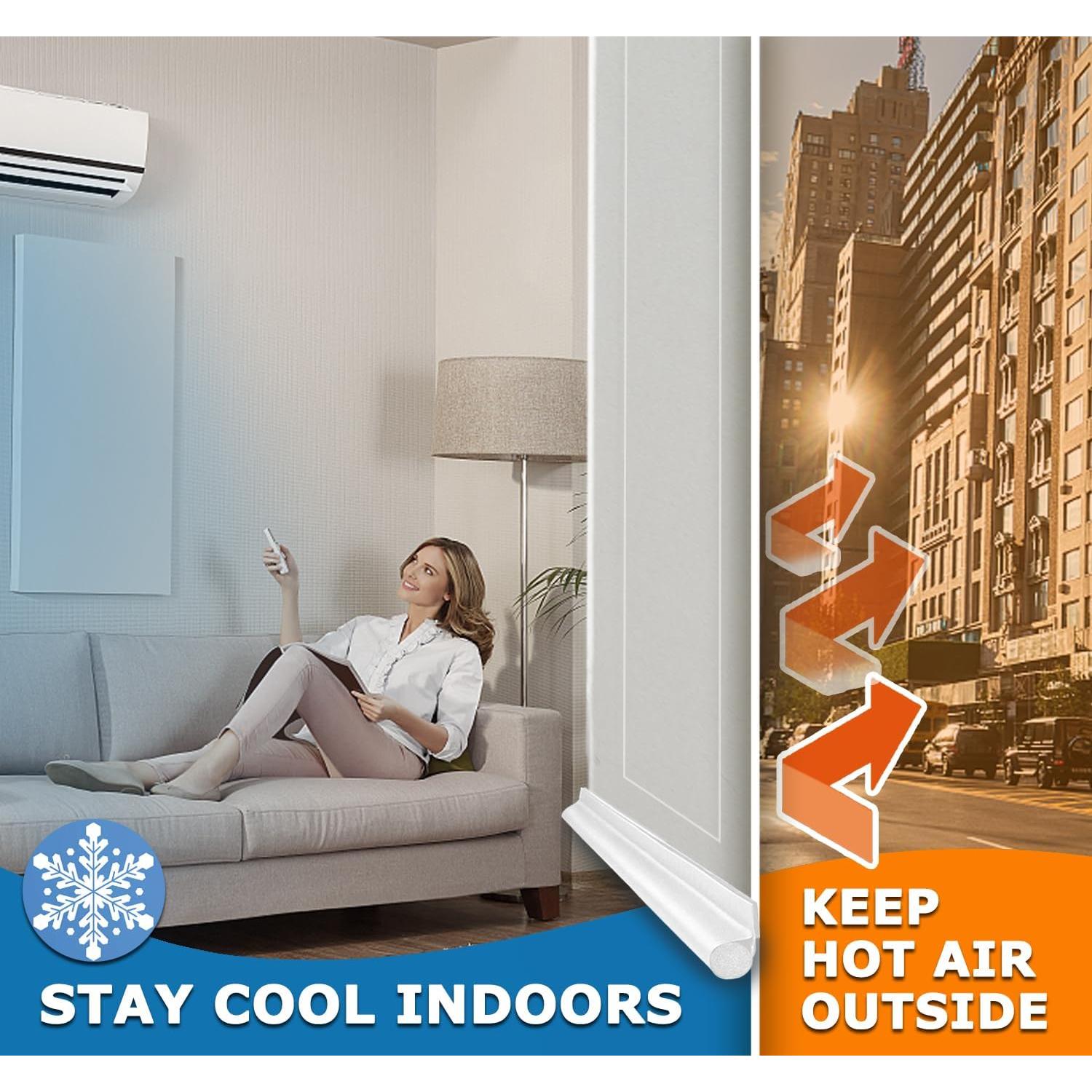 Tapón de Corriente MAXTID 81 cm Blanco Espuma Poliester