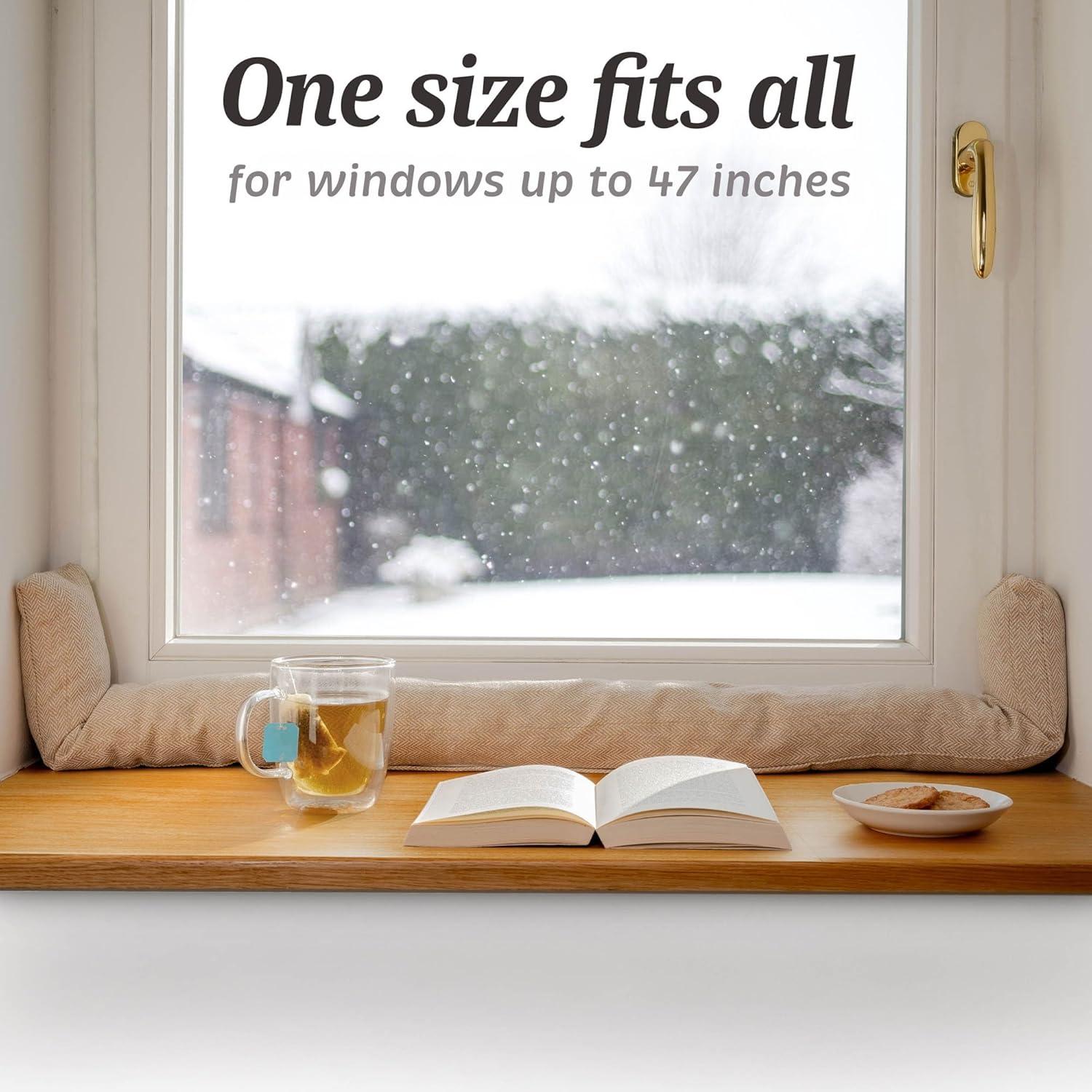 Tapón de Corrientes Praknu 119 cm Beige - Bloqueador de Puerta