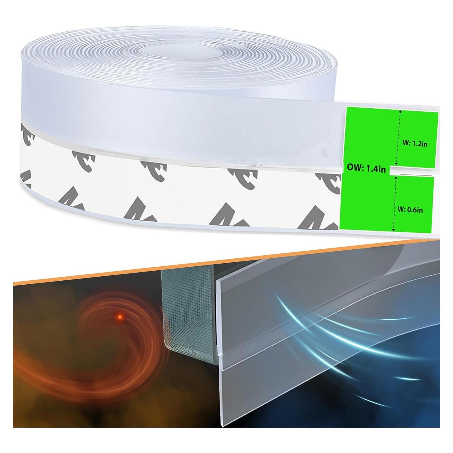 Sello de Burletes de Silicona Wigtda 4.88m Transparente