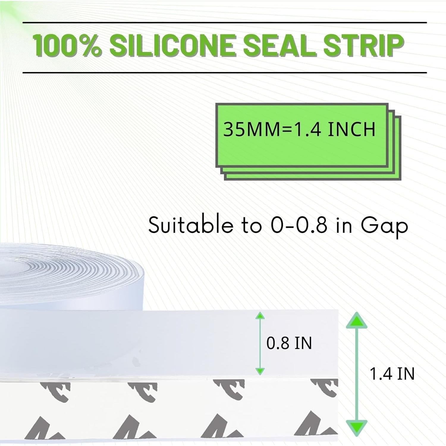 Sello de Burletes de Silicona Wigtda 4.88m Transparente