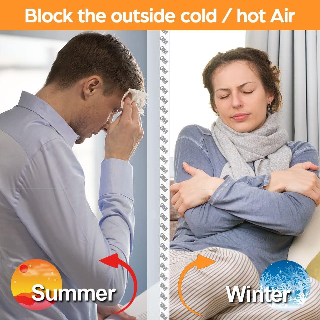 Sellador de Puerta Bruiefpap 33.5 pies Silicona Transparente