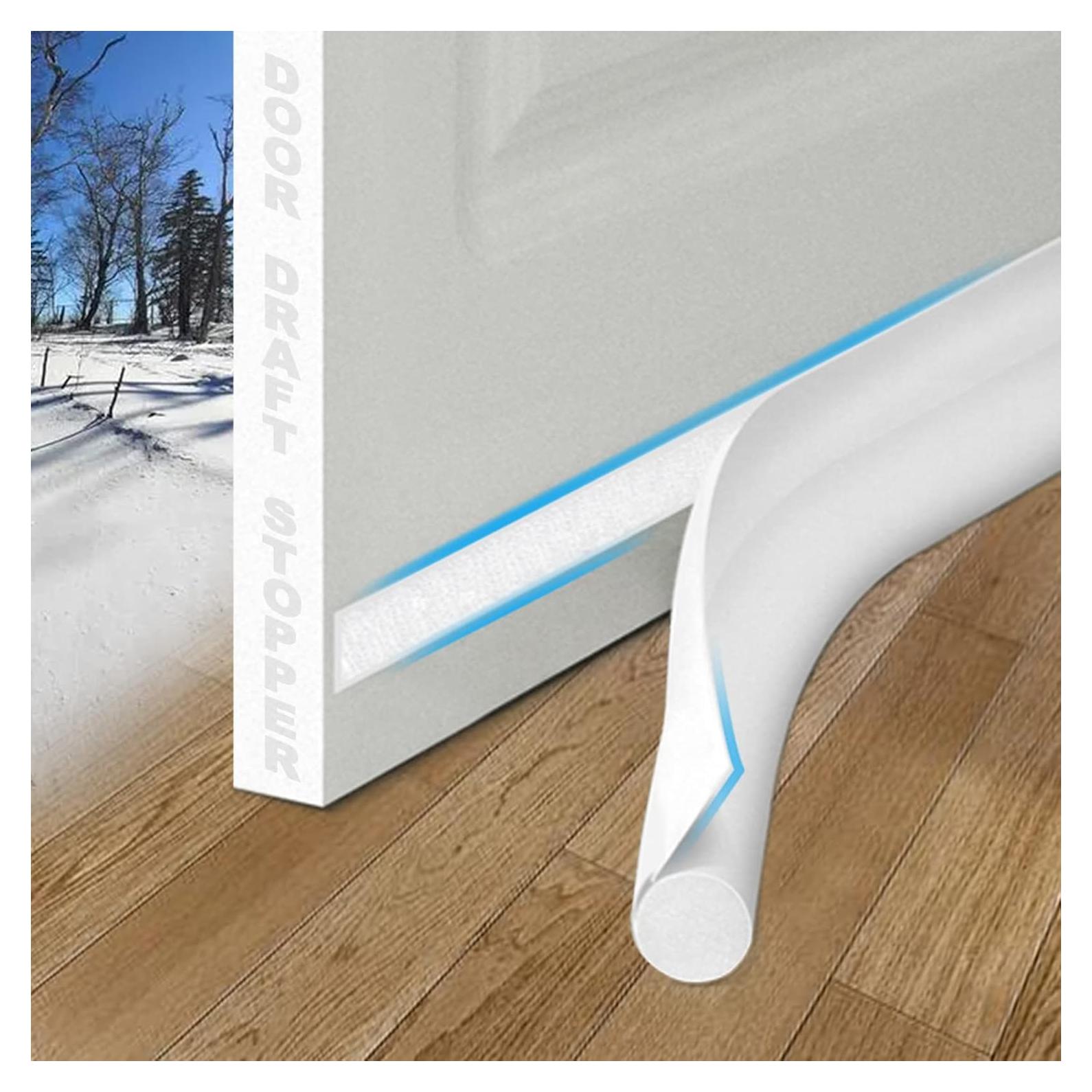 MAXTID Tapón para Corrientes de Aire 91 cm Blanco Vinilo