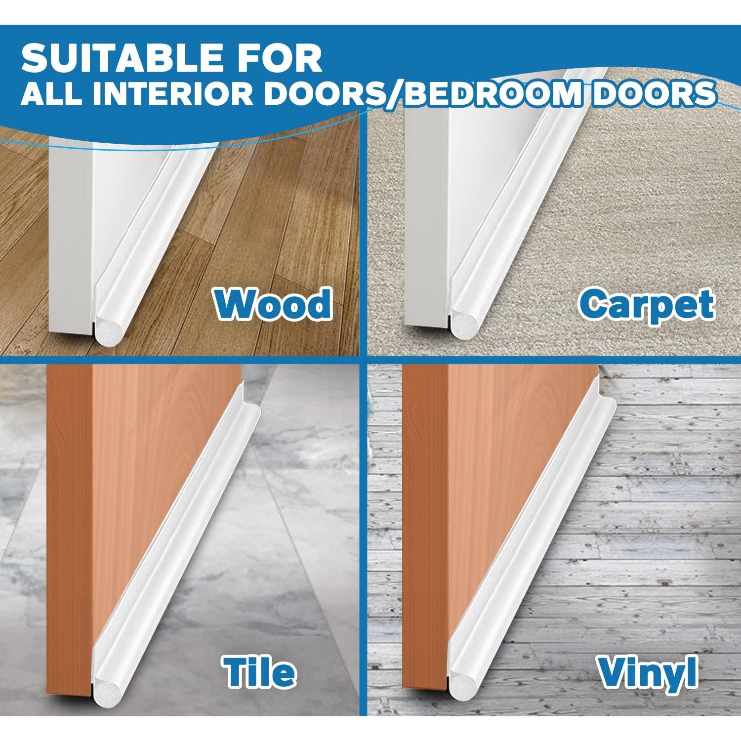 MAXTID Tapón para Corrientes de Aire 91 cm Blanco Vinilo