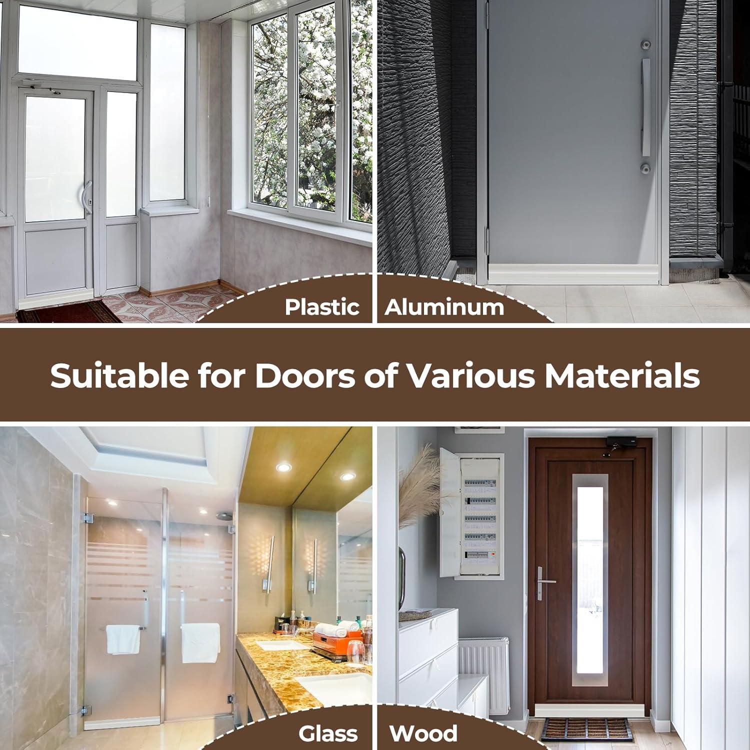 Sellador de Draft Ohuhu para Puertas 100 cm Blanco Silicona