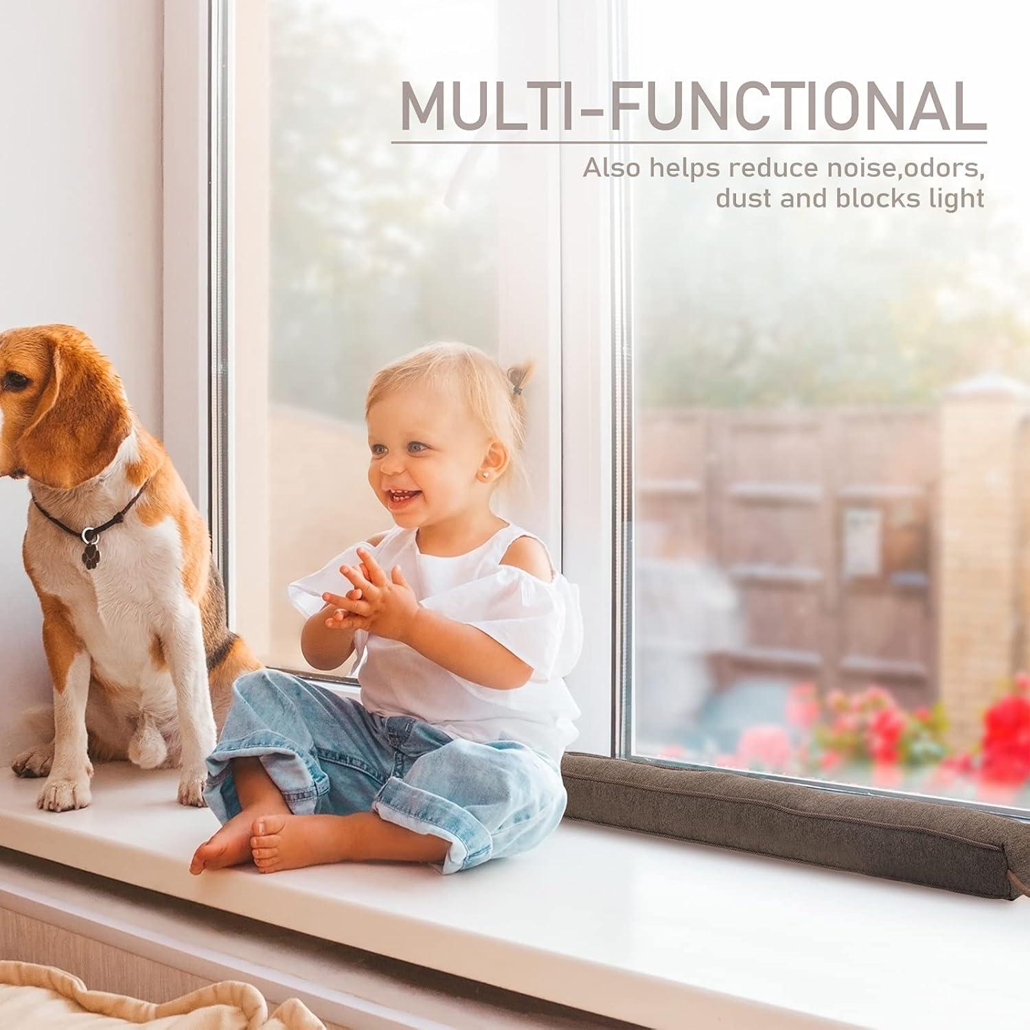 Tope de Draft Pesado KAKICLAY 107 cm para Puertas y Ventanas