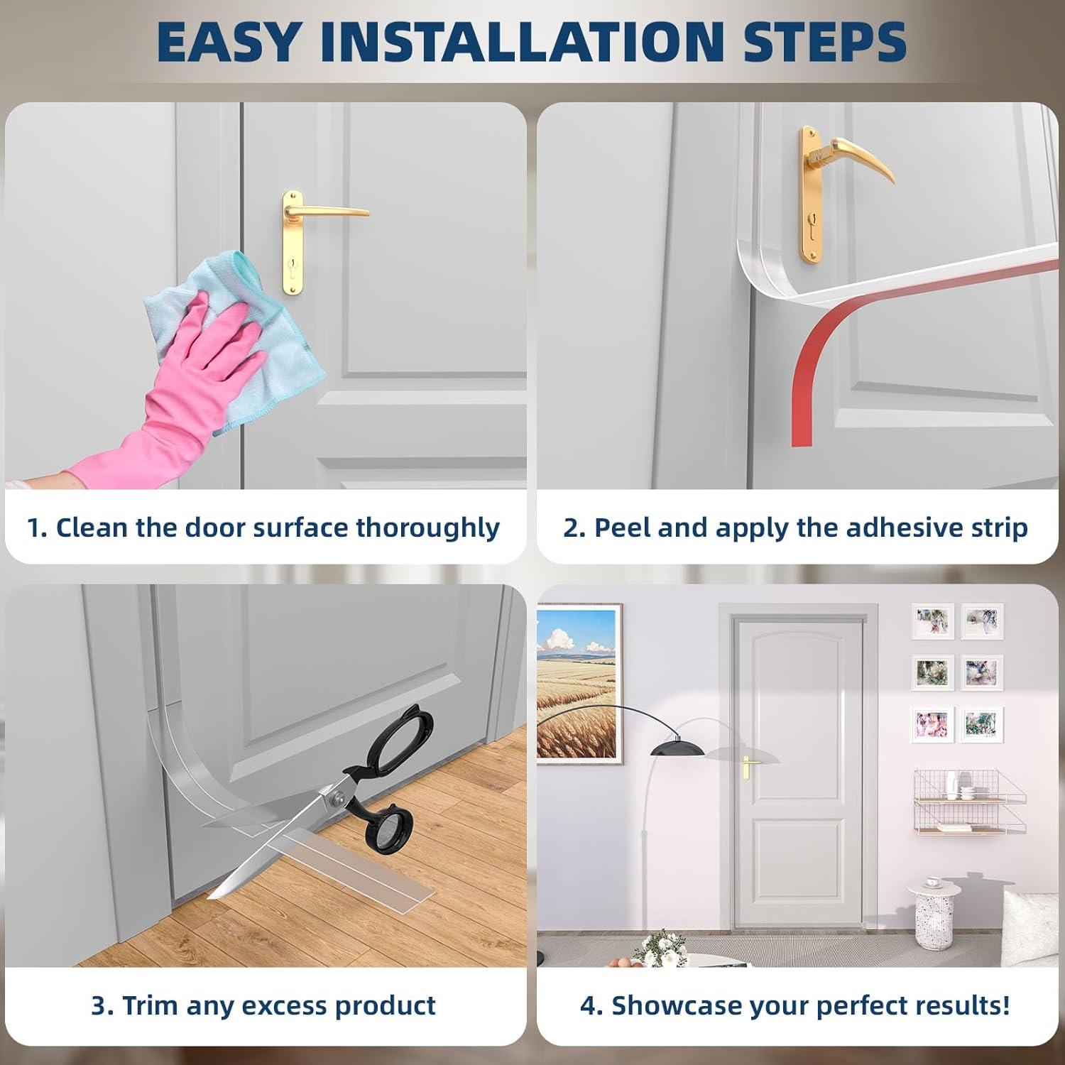 Burlete de Silicona Elvone 6,10 m x 5,08 cm Transparente