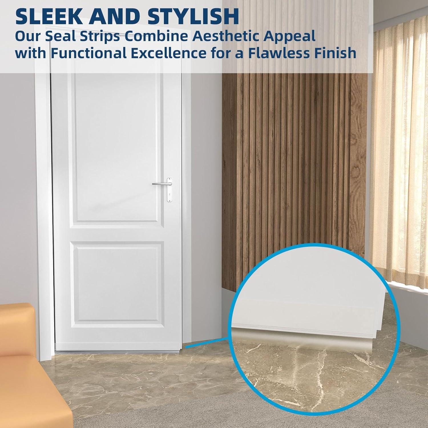 Burlete de Silicona Elvone 6,10 m x 5,08 cm Transparente