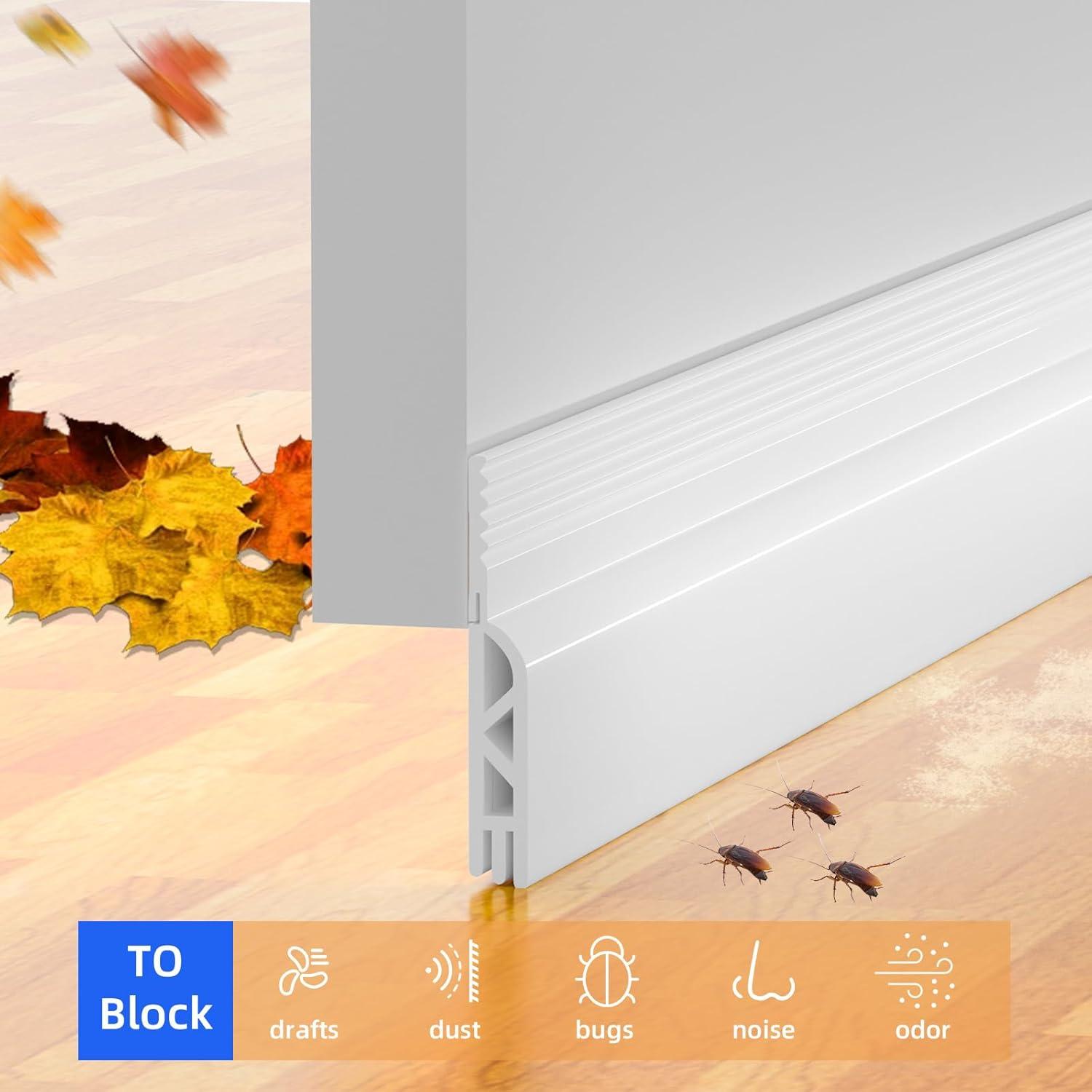 Barrera de Corrientes de Aire para Puerta ETSSXYSO 198 cm Blanca
