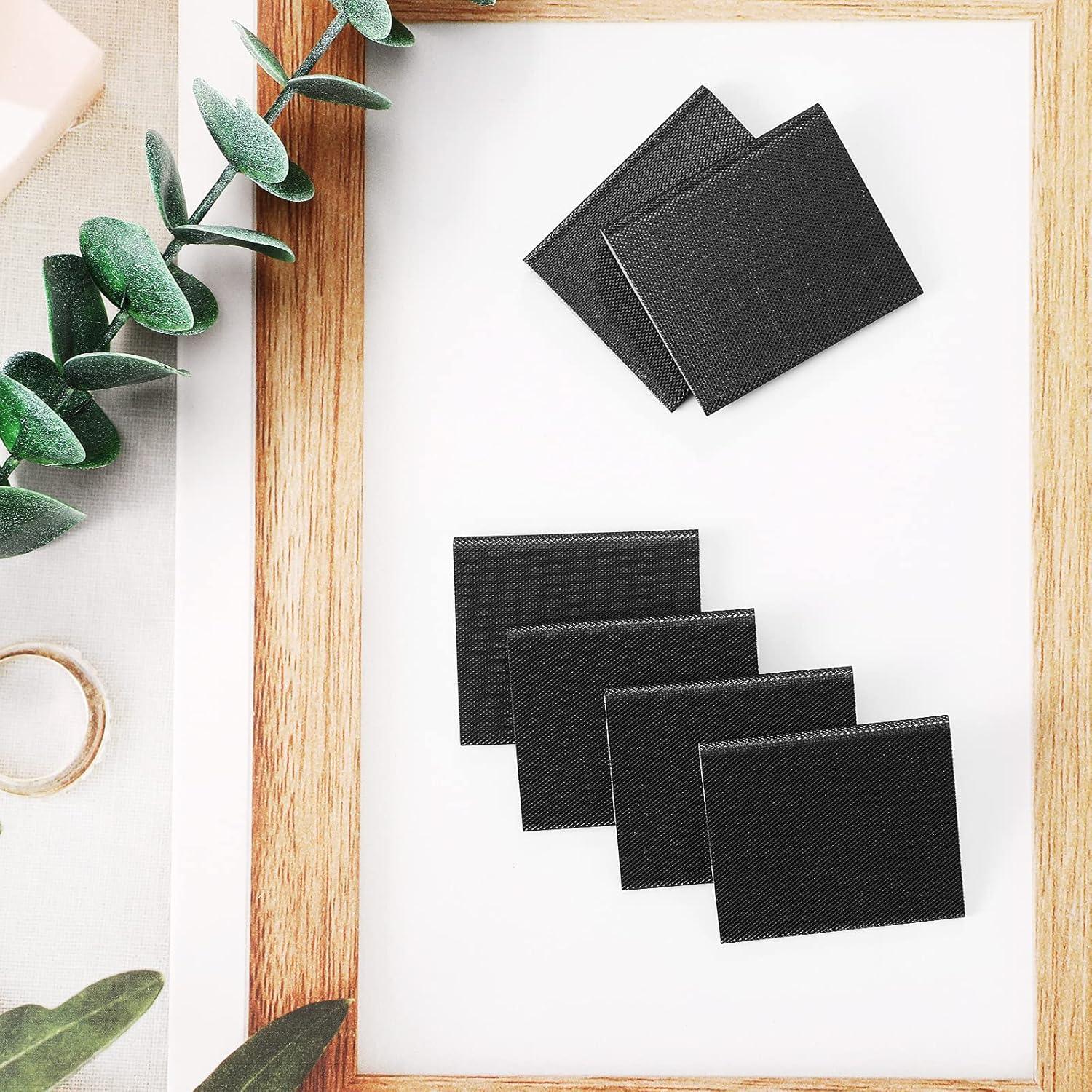 6 Sellos de Esquina Autoadhesivos Jetec para Puertas - Negro