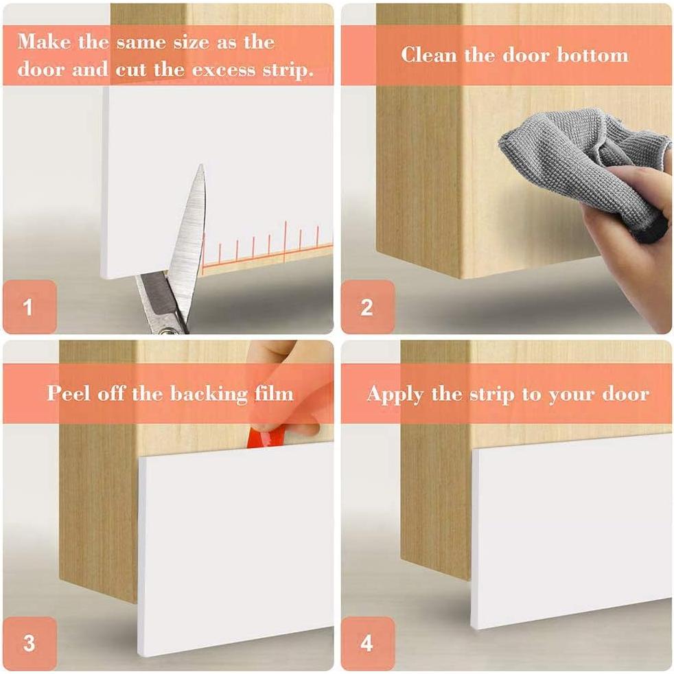 Barrera de Puerta Tapón de Corrientes de Aire 10 cm x 99 cm Blanco