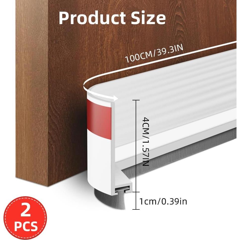 2 Tapas para Puertas con Cepillo HUAYOTO 5x100 cm Aislante